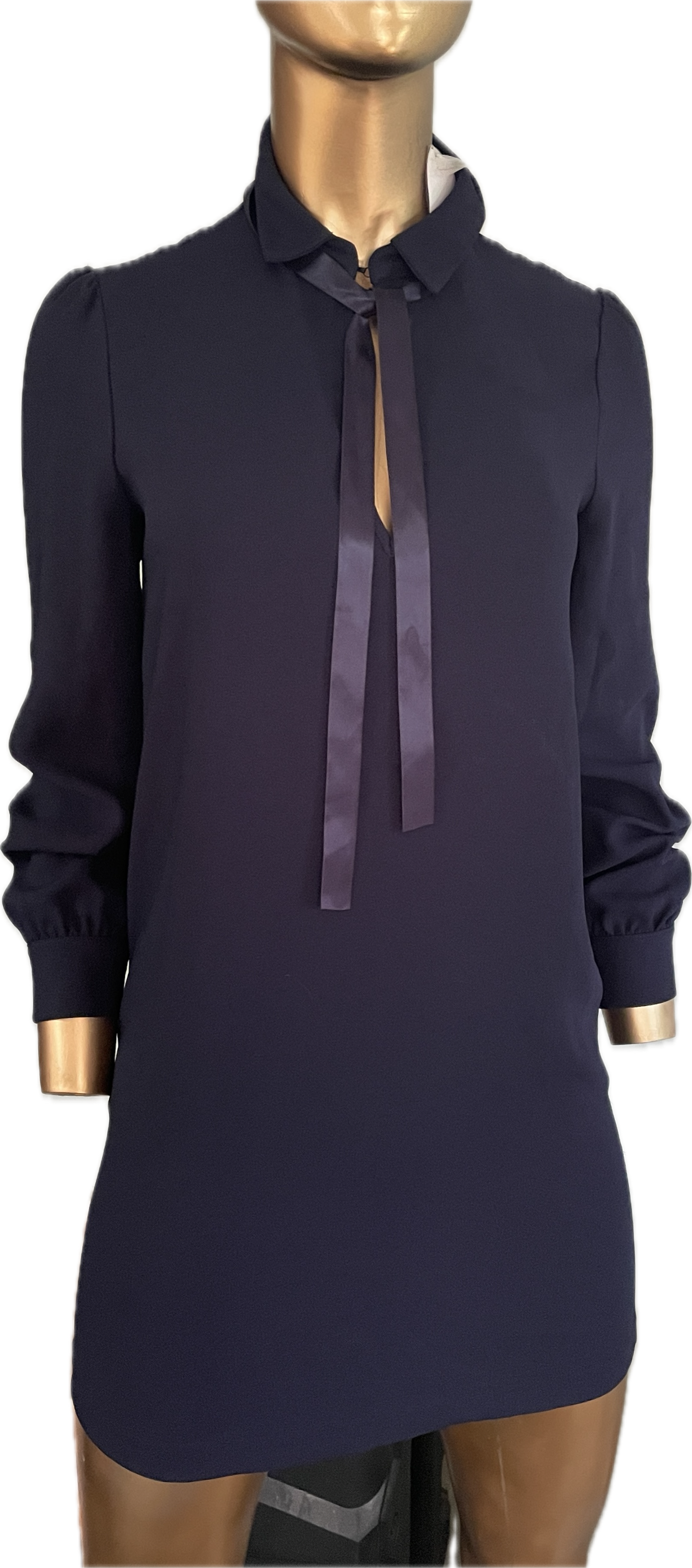 Vestido Formal Neck Tie BLANCO (XS) NUEVO CON ETIQUETAS 4