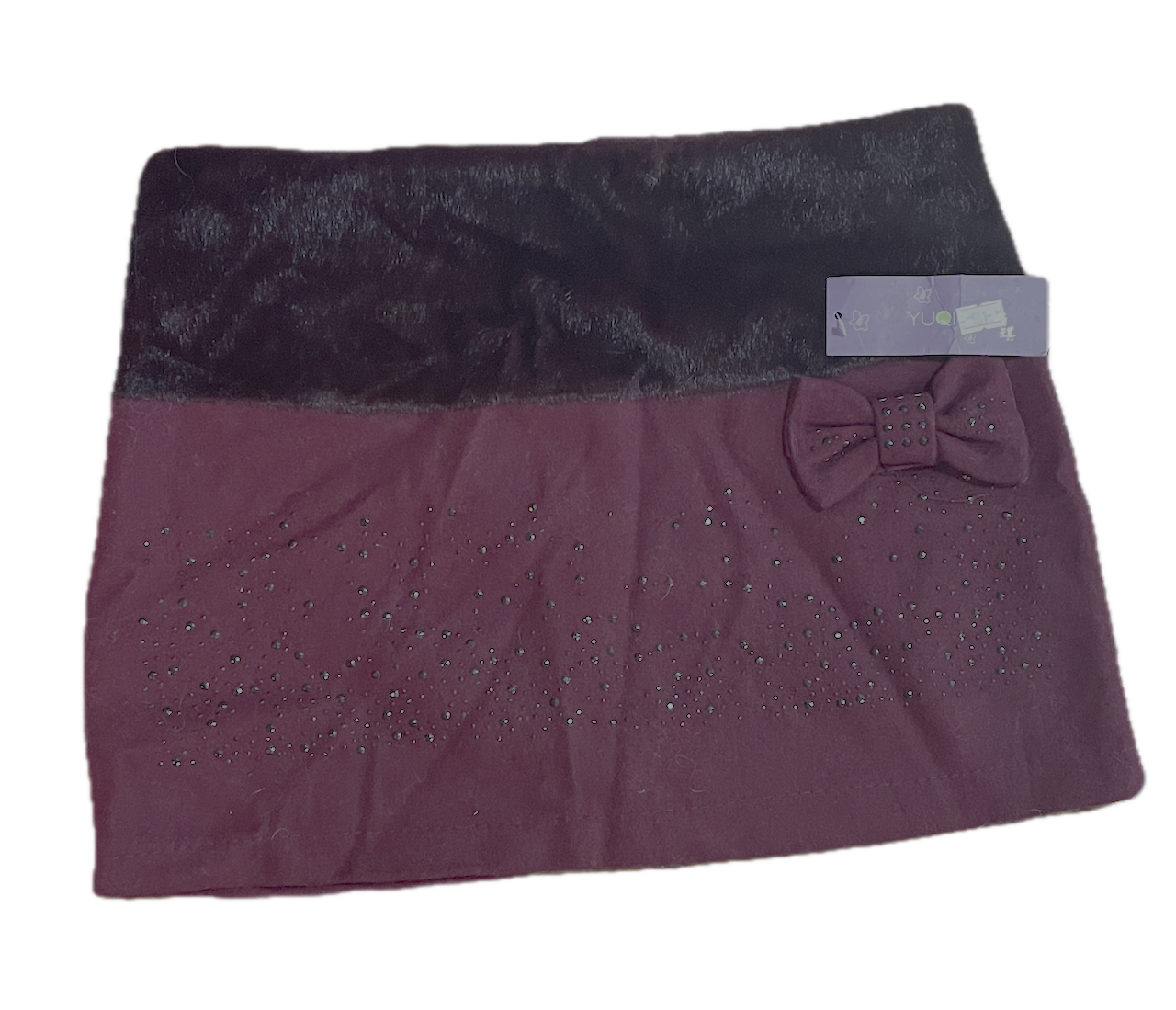 Minifalda Faux Fur Brillos YUQI FASHION K.POP (XS) NUEVO CON ETIQUETAS 2