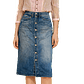 Falda Midi Denim buttoned Front SO (XS) NUEVO CON ETIQUETAS - Miniatura 1