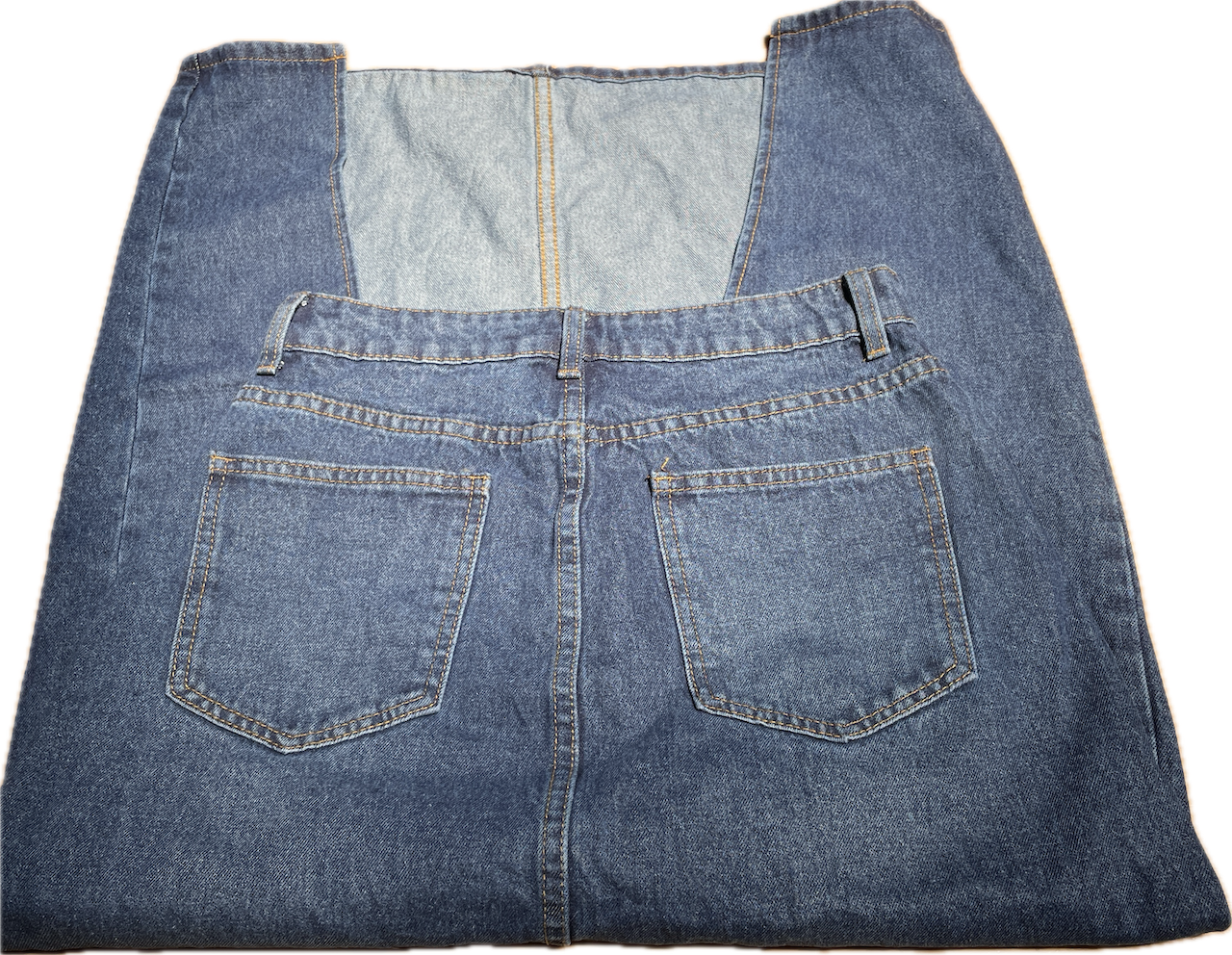 Falda Denim Maxi Frenchy Tajo Muslo (M) NUEVO 2