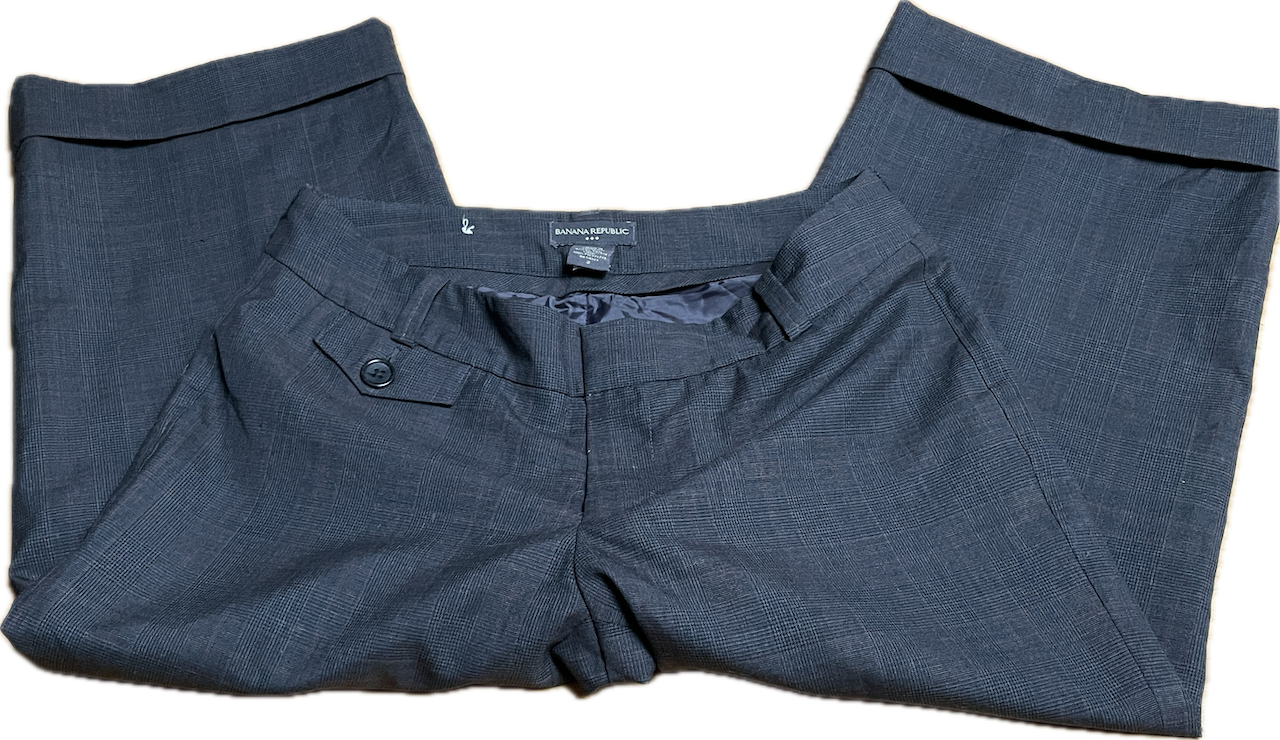 Pantalón Capri Modern Fit 58% Lana BANANA REPUBLIC (US2- S) COMO NUEVO 5