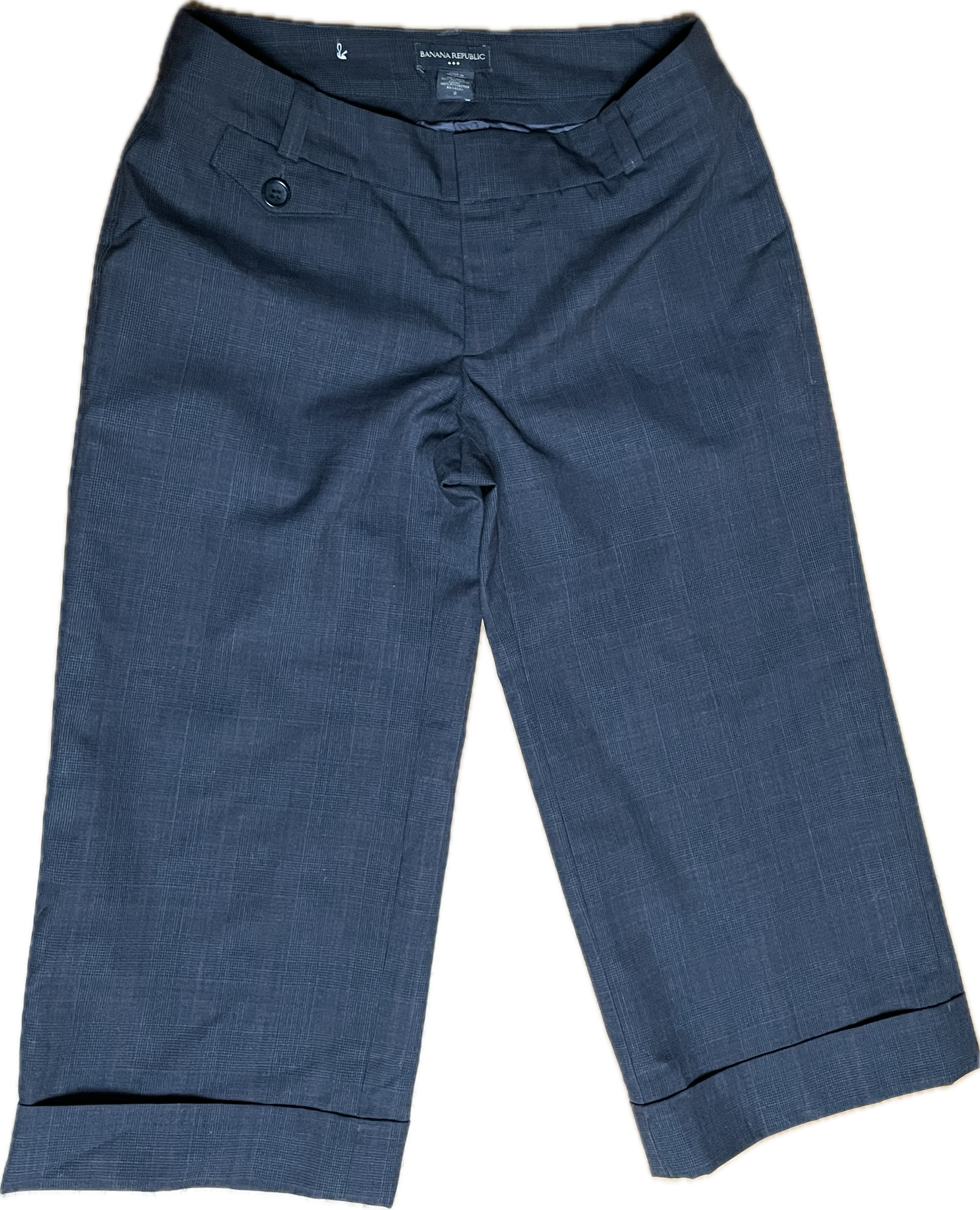 Pantalón Capri Modern Fit 58% Lana BANANA REPUBLIC (US2- S) COMO NUEVO 2