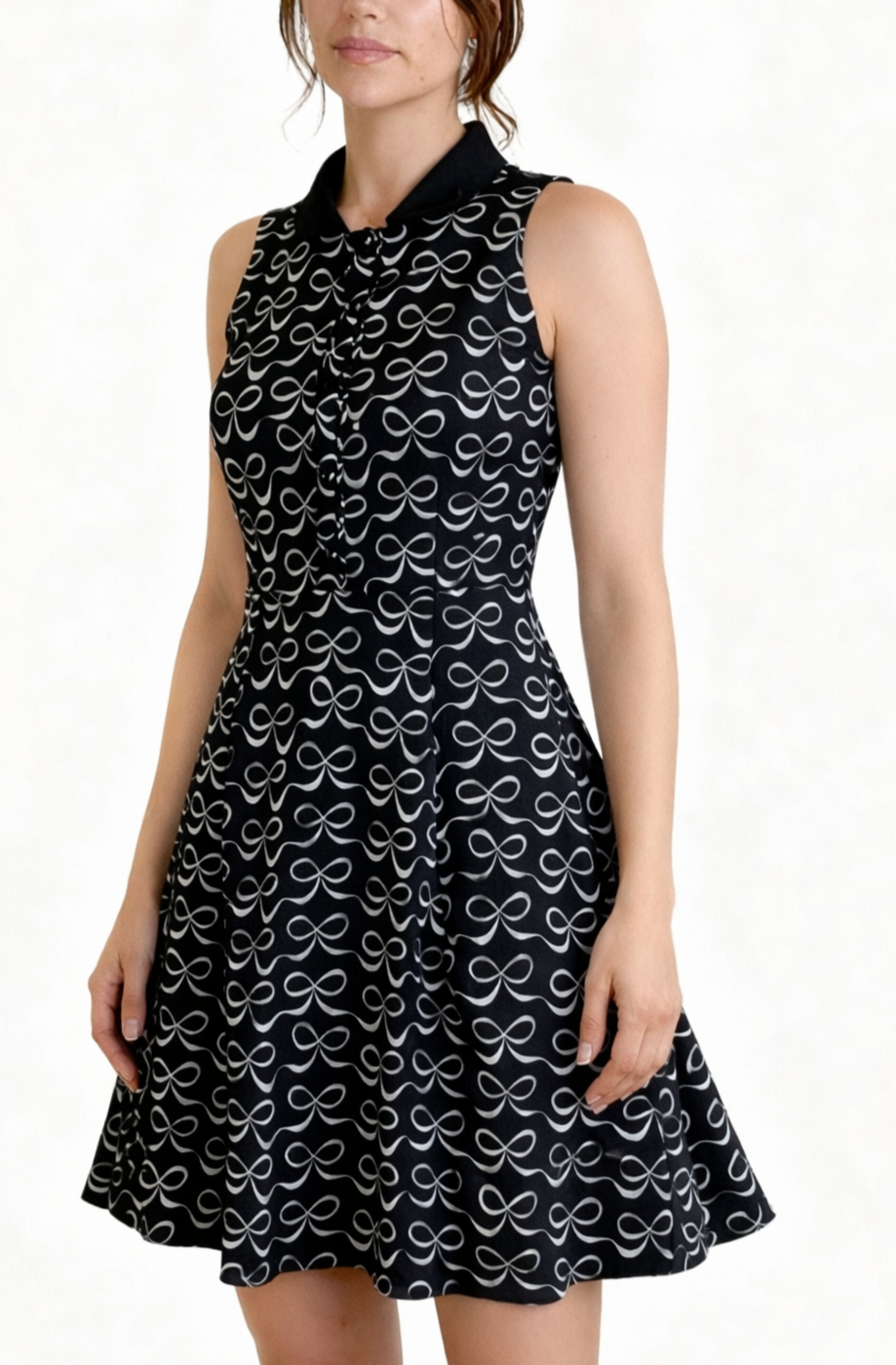 Vestido Mackenna Bow Print Flare KATE SPADE (S)  1