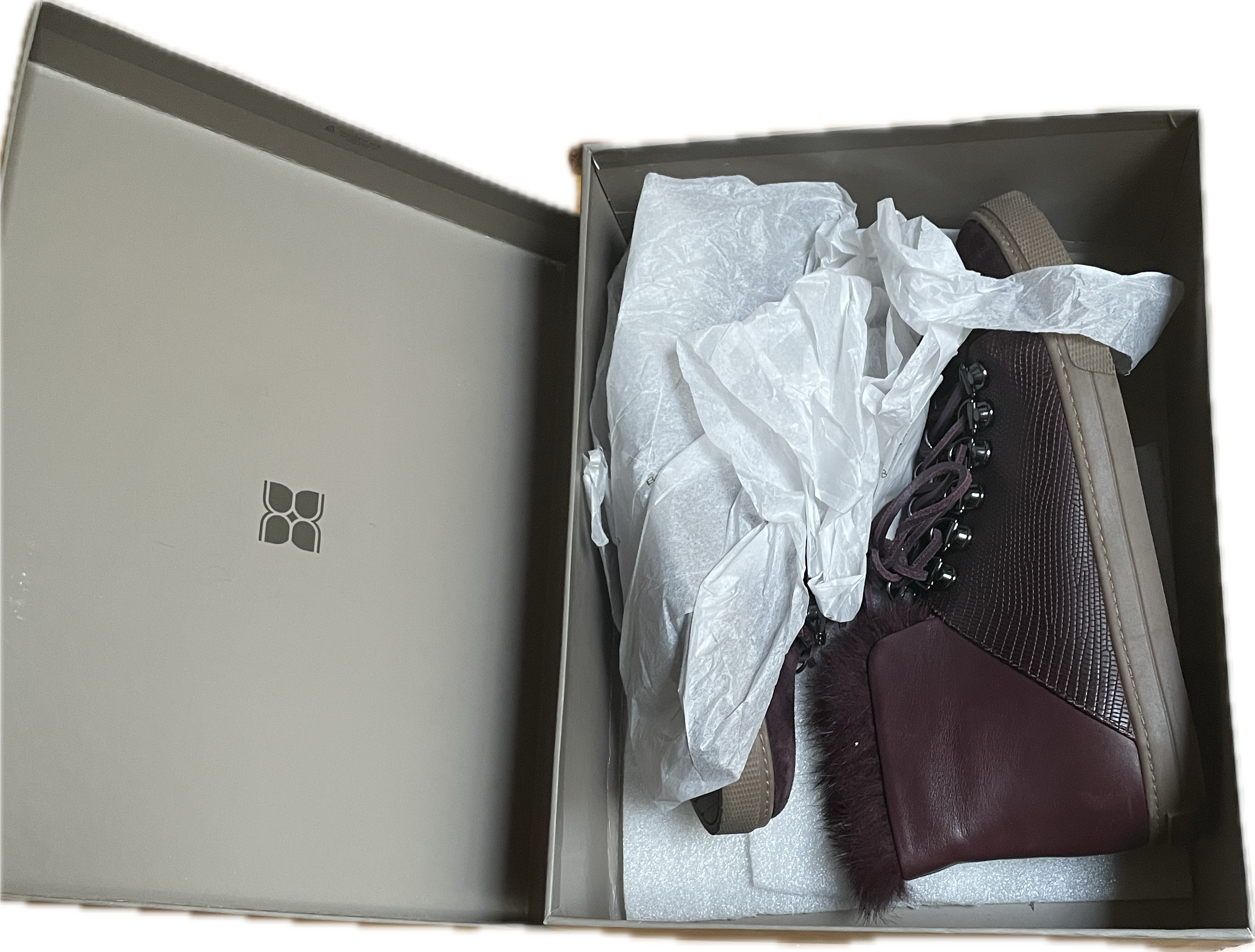 Botines Deniz 100% Cuero/Piel Conejo BCBG MAXAZRIA (37) NUEVO EN CAJA 7