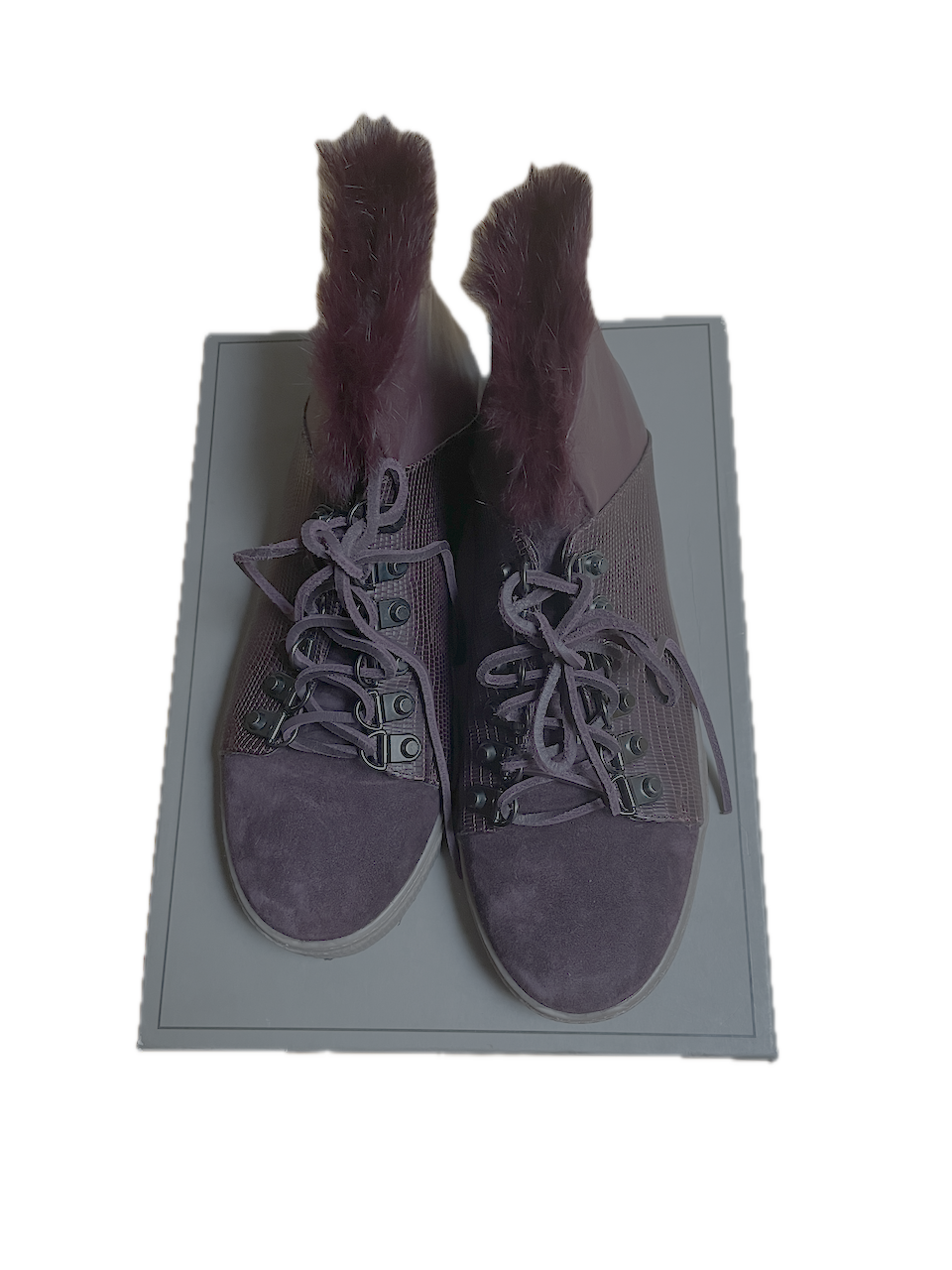 Botines Deniz 100% Cuero/Piel Conejo BCBG MAXAZRIA (37) NUEVO EN CAJA 8