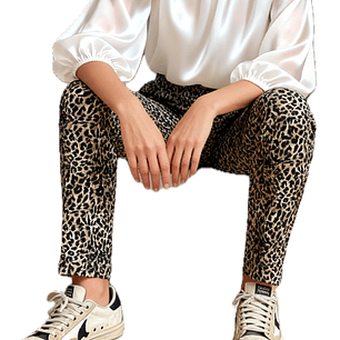 Pantalón Skinny Cheetah ALANIZ (36- XS) NUEVO CON ETIQUETAS