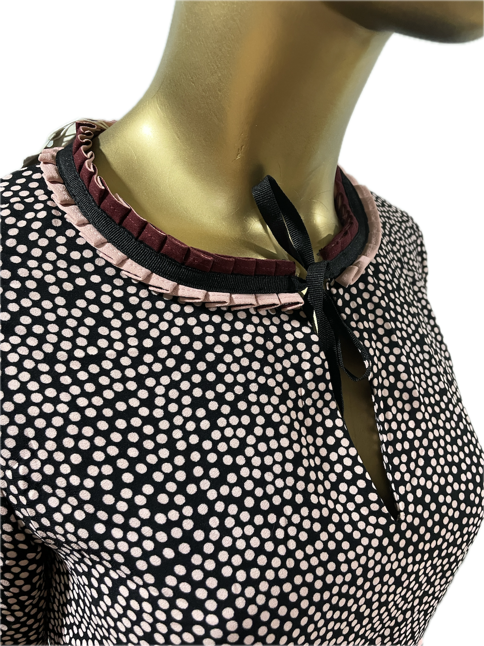 Vestido Lara Pleat Polka Dot BODEN (UK10- S) NUEVO CON ETIQUETAS  3