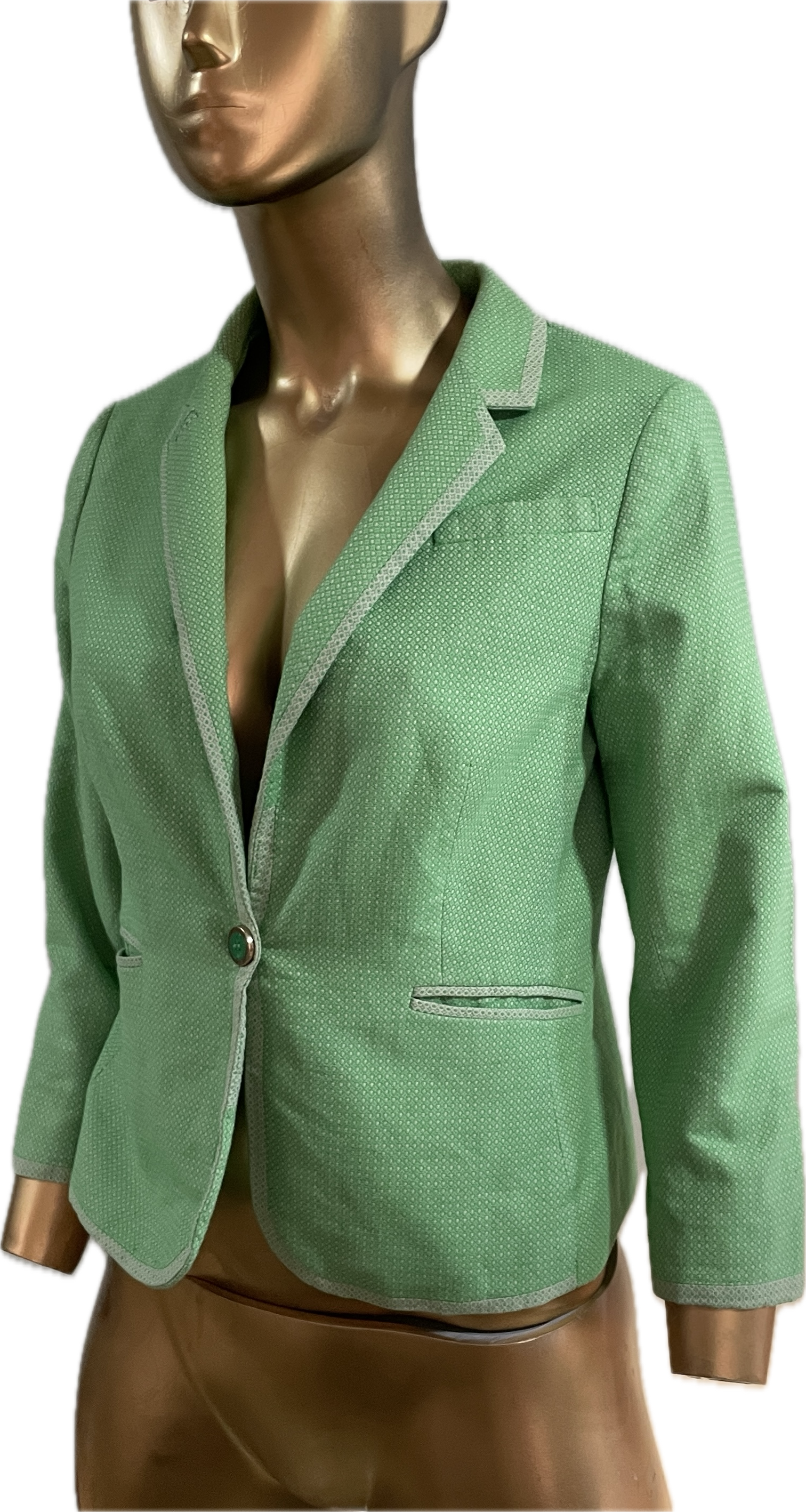 Blazer Diseño Cropped Un Botón 100% Algodón THE LIMITED (S) 5