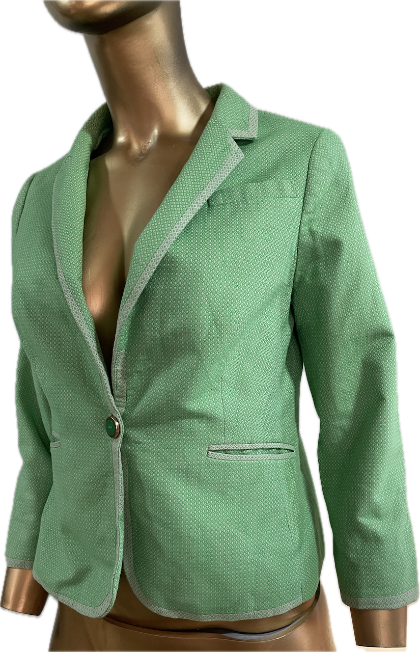 Blazer Diseño Cropped Un Botón 100% Algodón THE LIMITED (S) 6