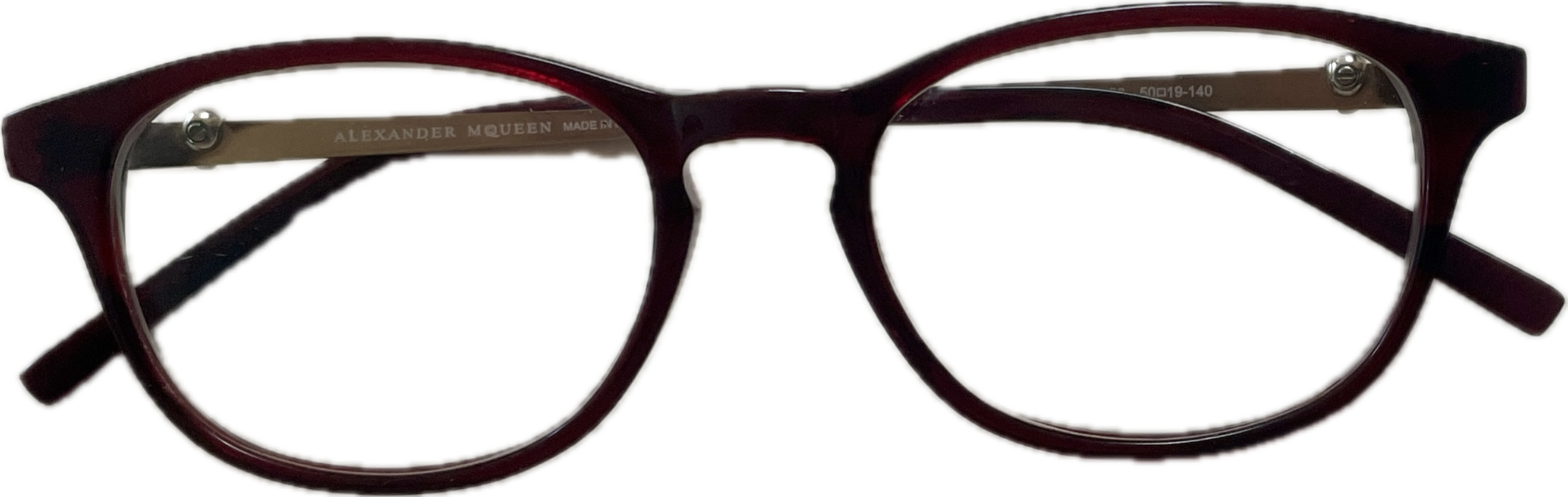 Marcos Ópticos Wine Red Gold Skulls ALEXANDER MCQUEEN COMO NUEVO 3