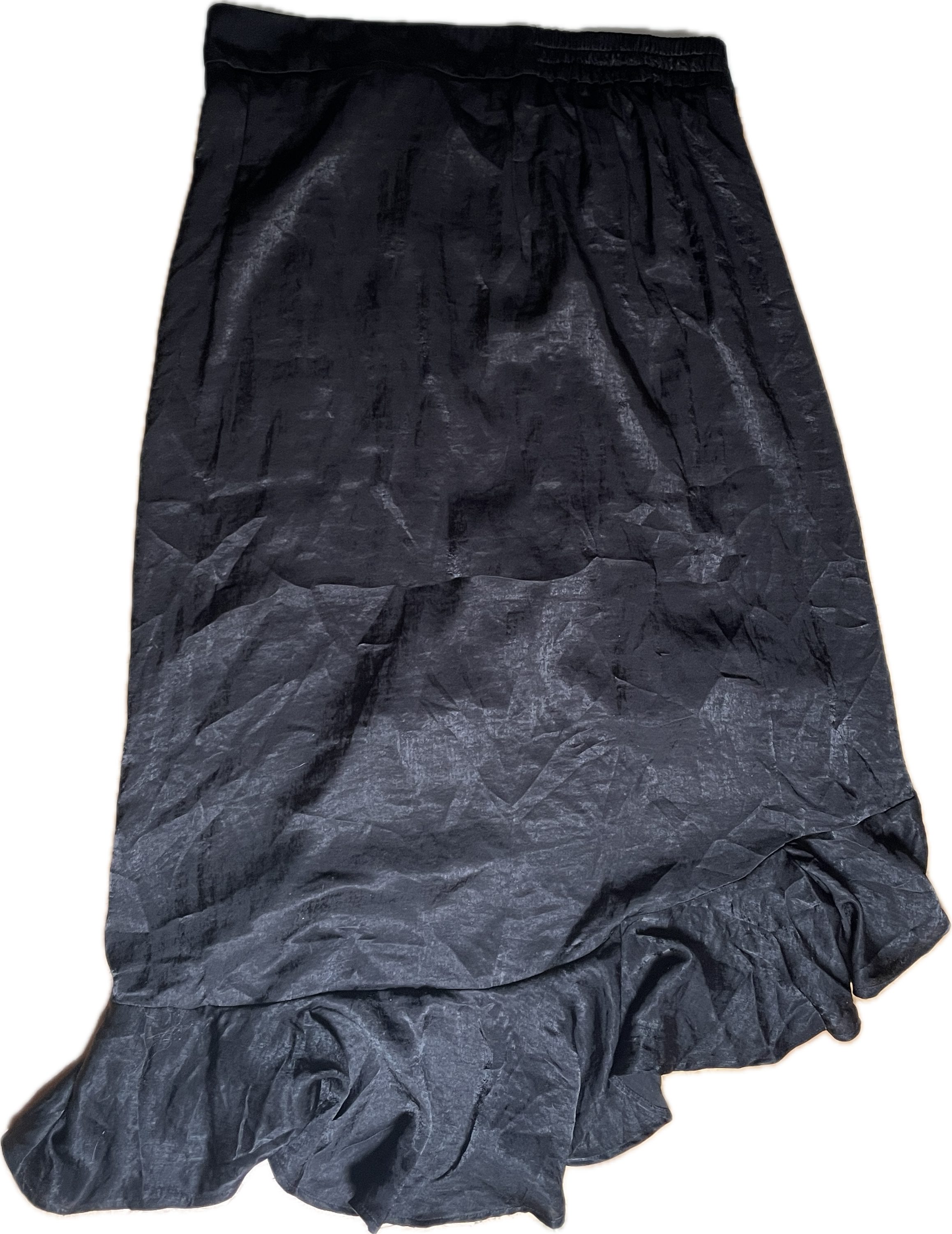 Falda Diseño Vuelos Botones Satinada HECTIK (L) NUEVO CON ETIQUETAS 4