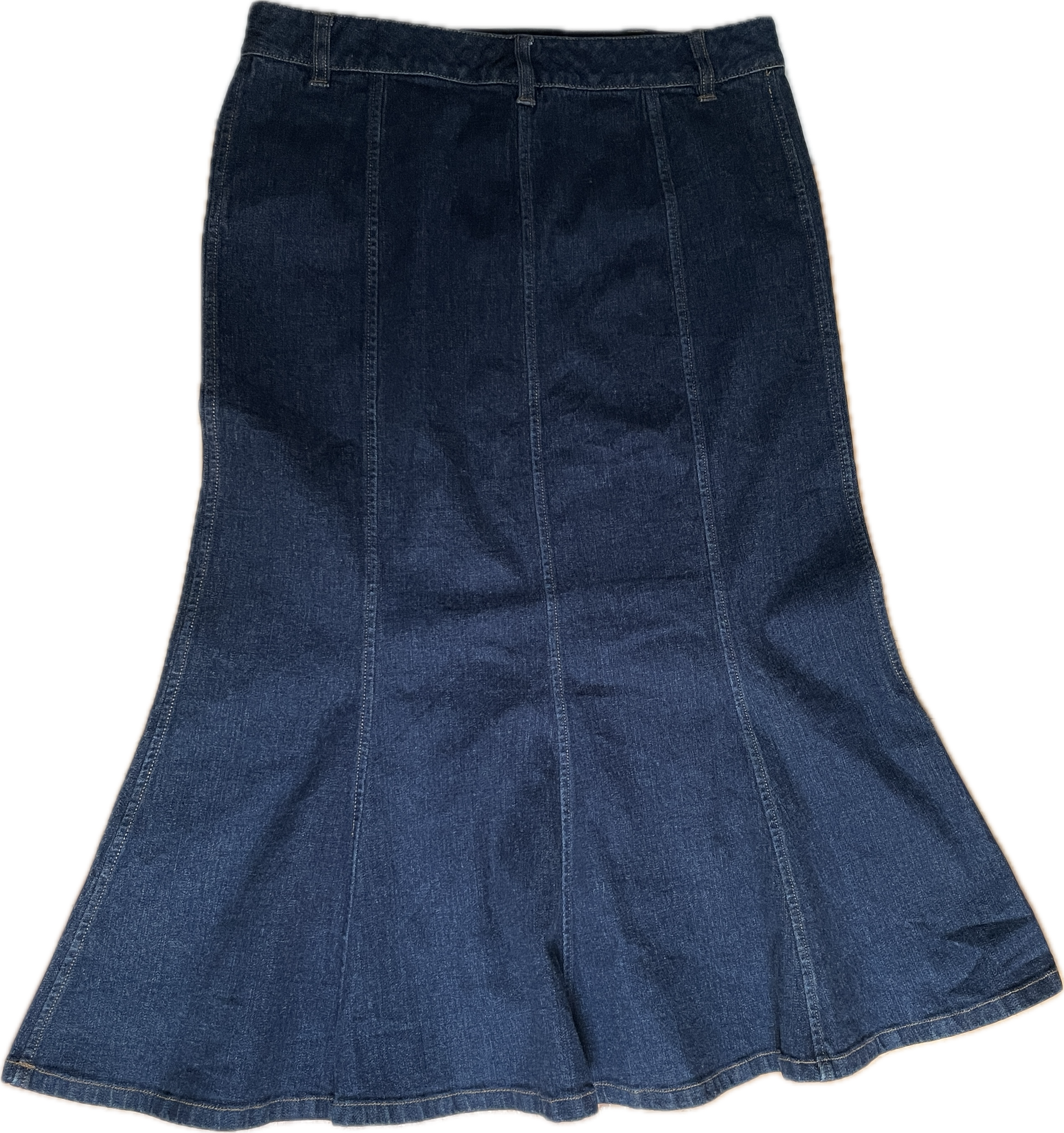 Falda Midi Denim Trumpet Flare RALPH LAUREN JEANS (M) COMO NUEVO 3