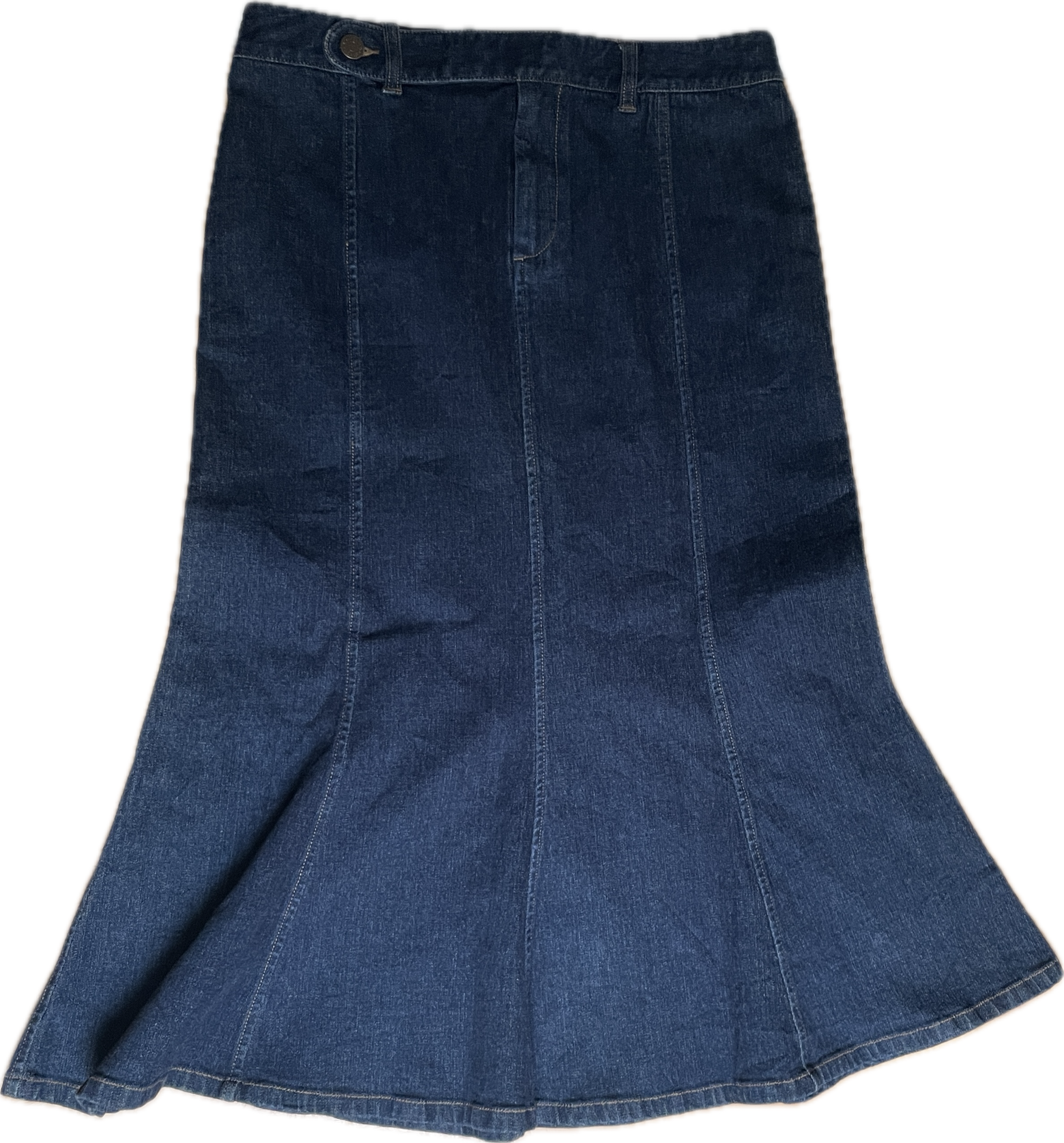 Falda Midi Denim Trumpet Flare RALPH LAUREN JEANS (M) COMO NUEVO 2