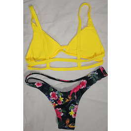 Bikini Diseño Calzón Pierna Alta SHEIN (S-M) NUEVO
