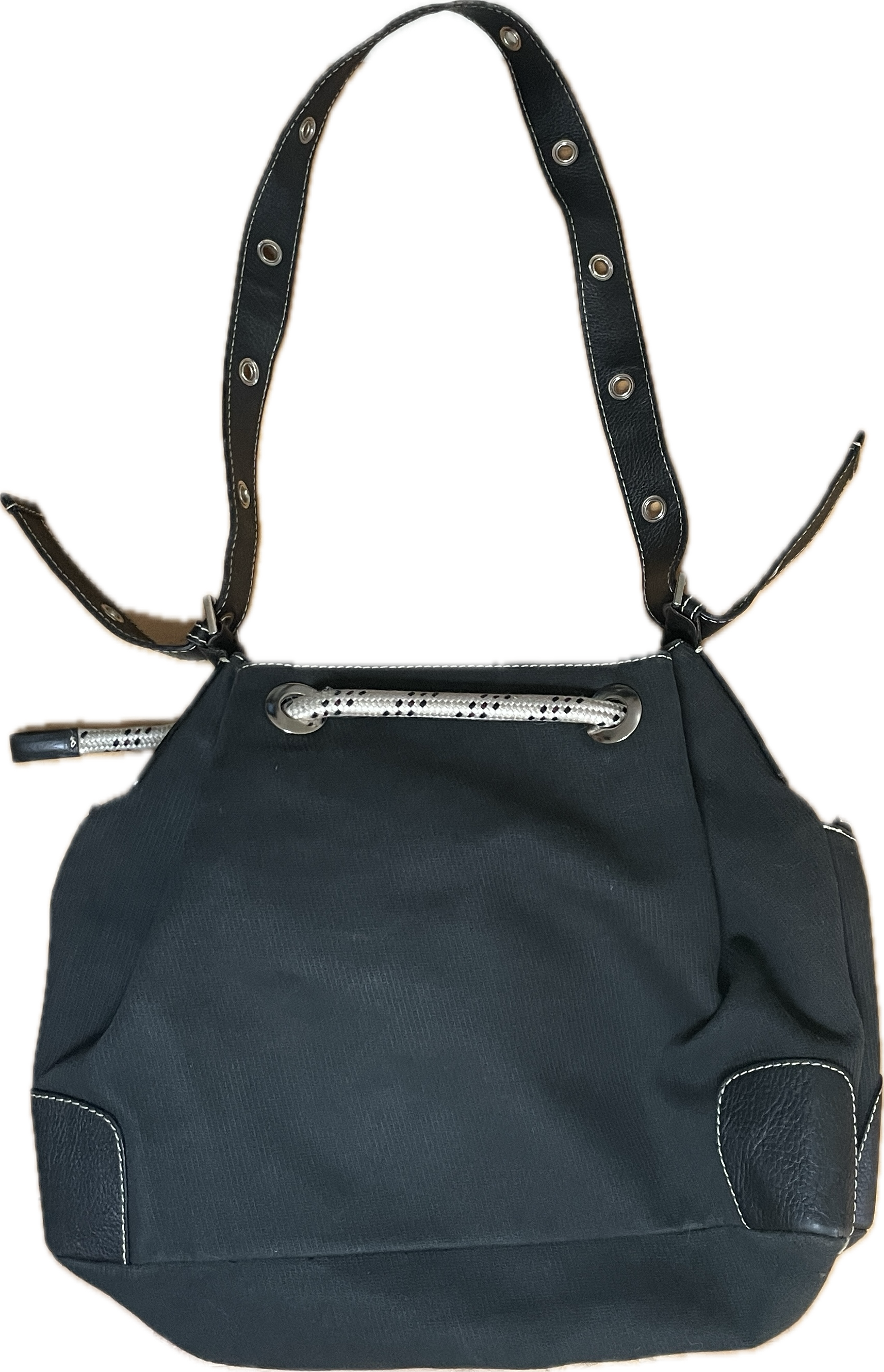 Cartera Bucket Canvas Drawstring BURBERRY  3