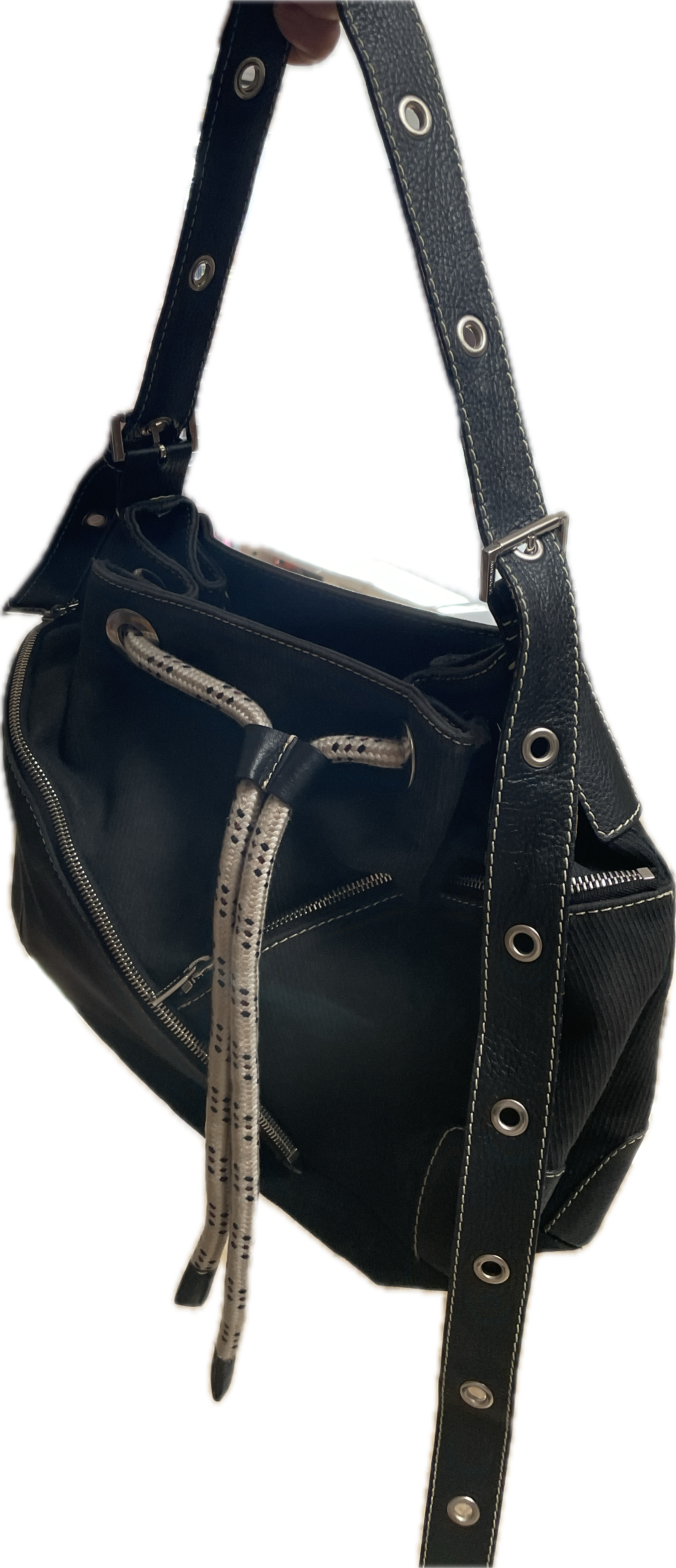 Cartera Bucket Canvas Drawstring BURBERRY  13