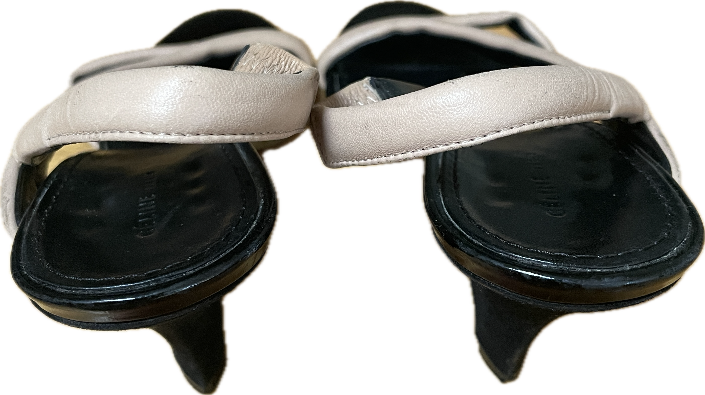 Sandalias Diseño Abstracto Taco Gamuza CÉLINE PARIS (IT39.5- 40) 10