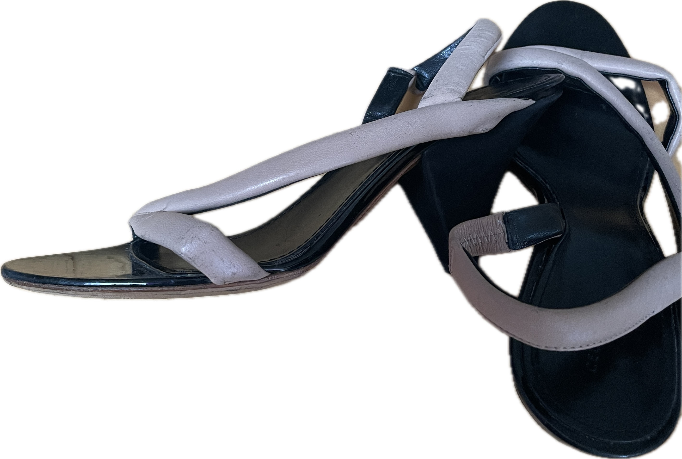 Sandalias Diseño Abstracto Taco Gamuza CÉLINE PARIS (IT39.5- 40) 3