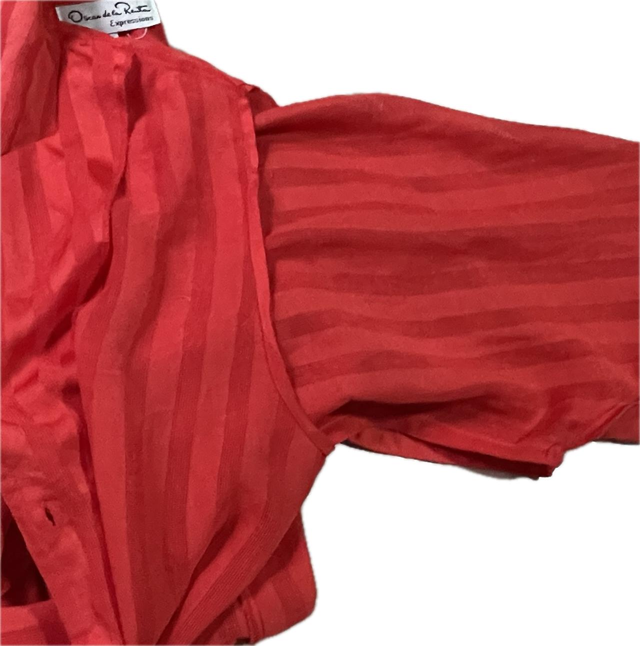 Blusa Efecto Capa-Oriental OSCAR DE LA RENTA (L) VINTAGE 8