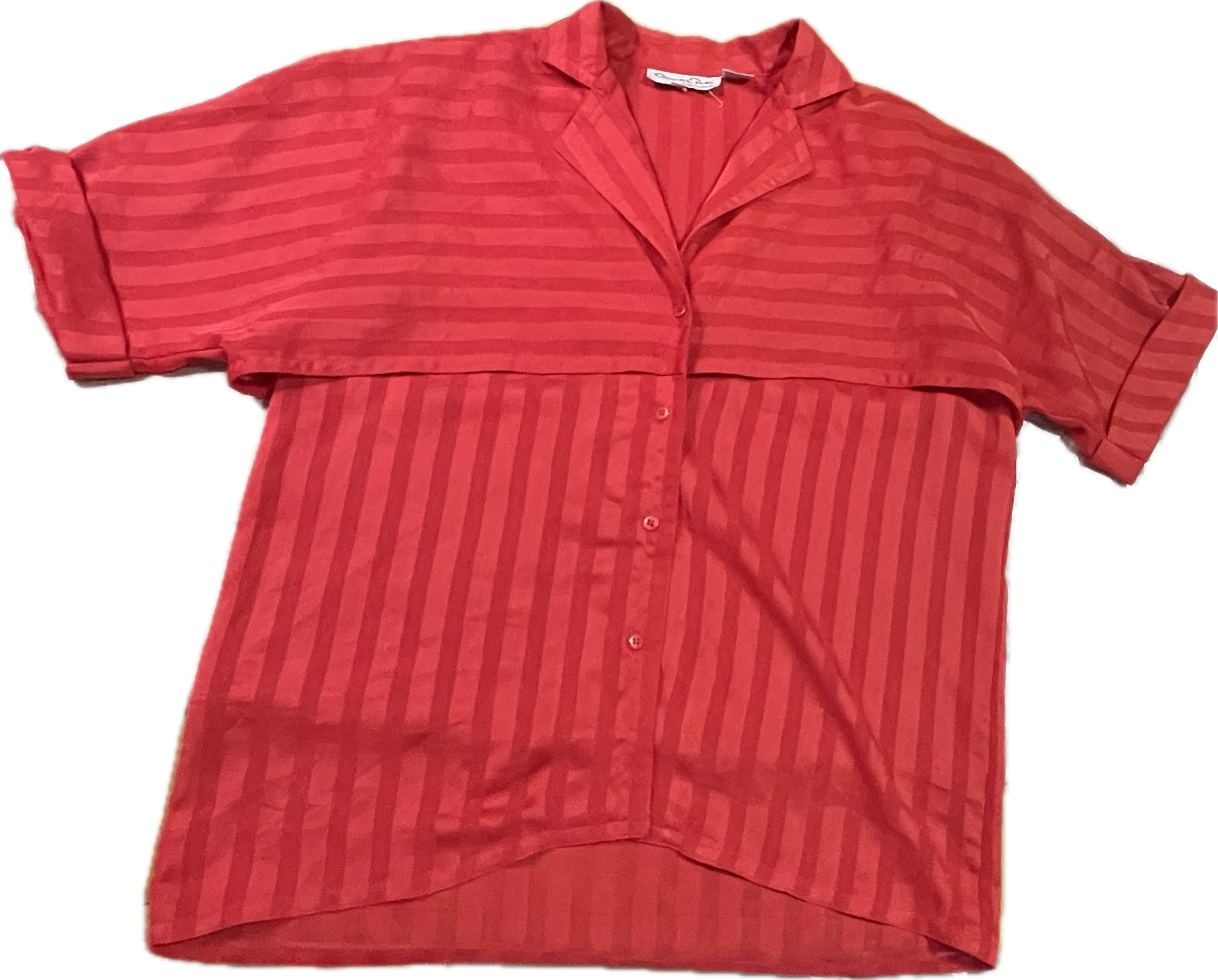 Blusa Efecto Capa-Oriental OSCAR DE LA RENTA (L) VINTAGE 4