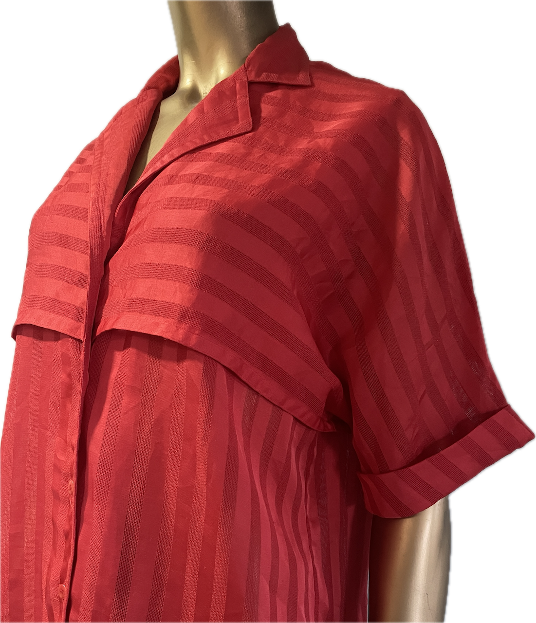 Blusa Efecto Capa-Oriental OSCAR DE LA RENTA (L) VINTAGE 9