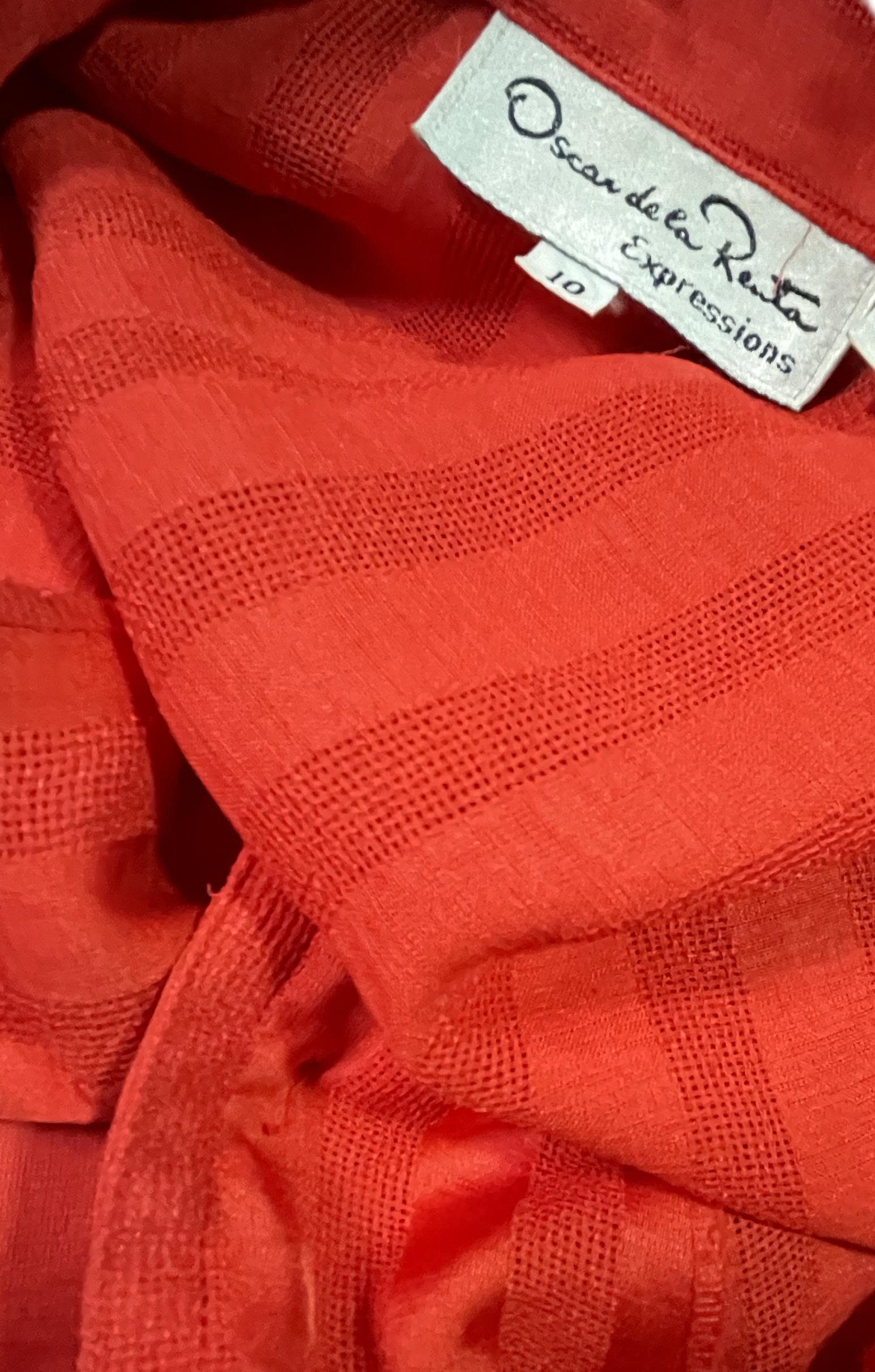 Blusa Efecto Capa-Oriental OSCAR DE LA RENTA (L) VINTAGE 2