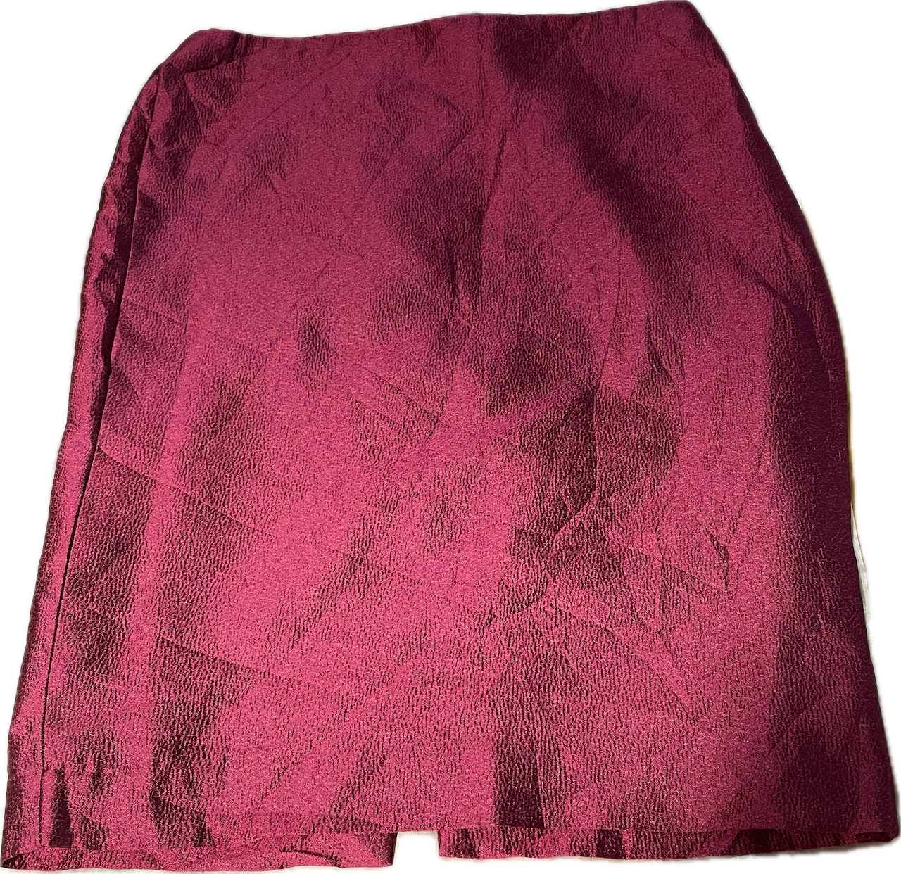 Falda A-line 100% Seda Dupioni DANA BUCHMAN (S) NUEVO CON ETIQUETAS  3