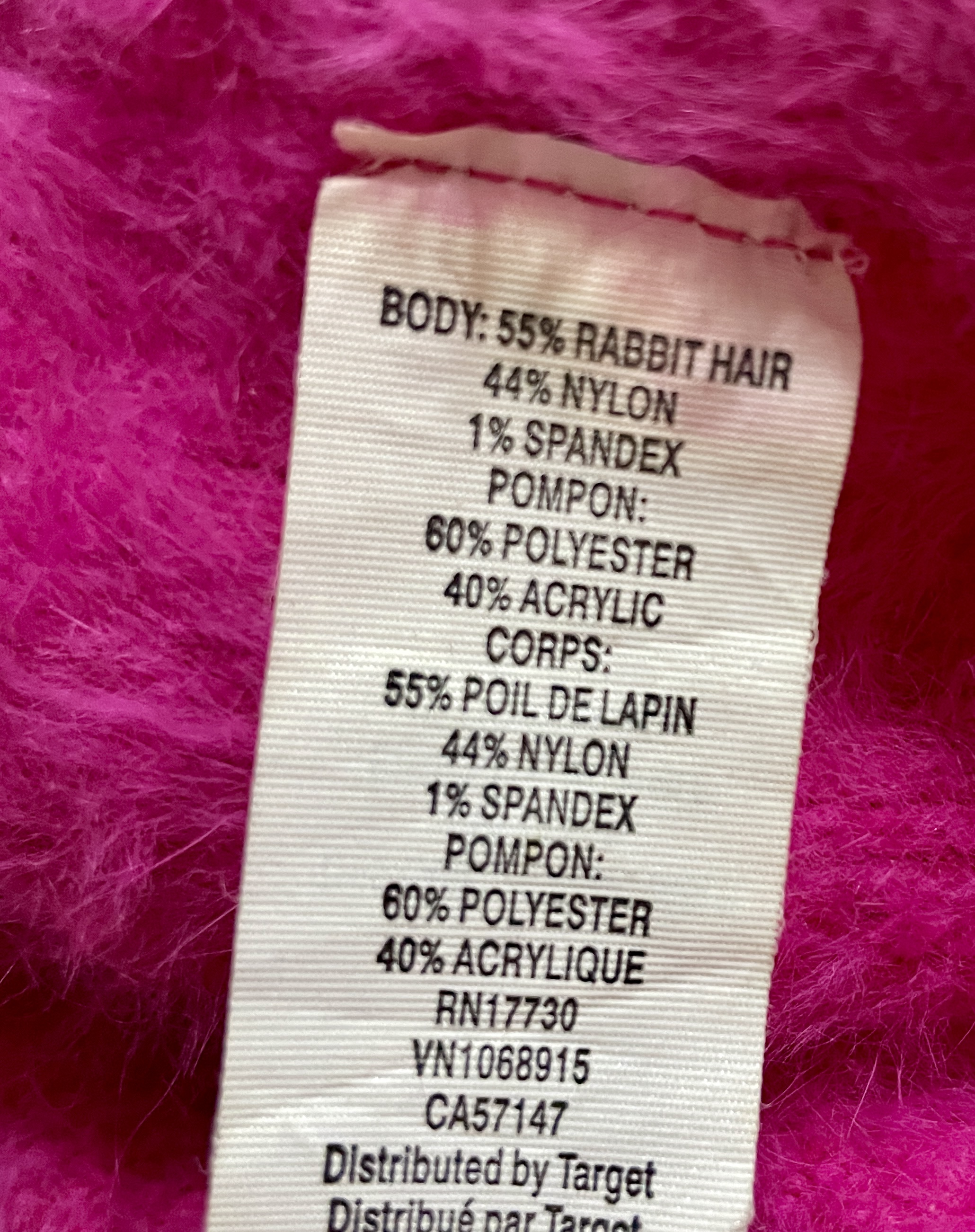 Beret 55% Pelo Conejo Lentejuelas TARGET (Talla Única) NUEVO 4