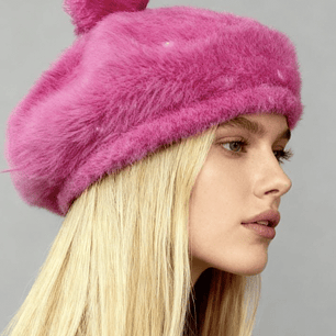 Beret 55% Pelo Conejo Lentejuelas TARGET (Talla Única) NUEVO
