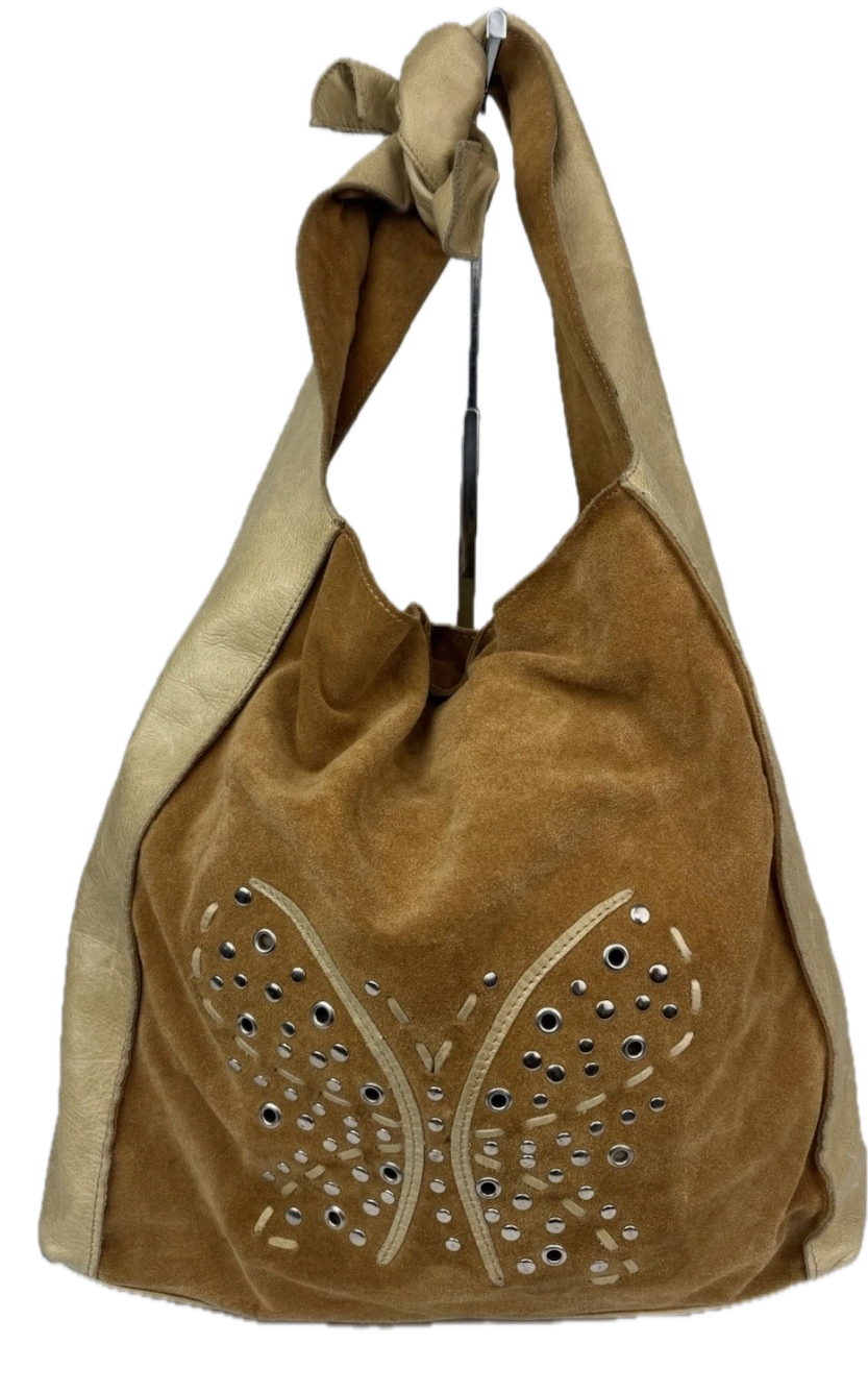 Cartera Hobo Gamuza Butterfly ARCADIA ITALY  1