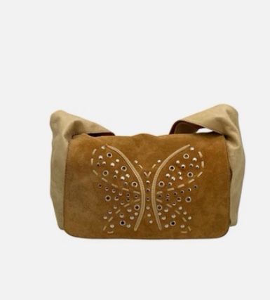 Cartera Hobo Gamuza Butterfly ARCADIA ITALY  4