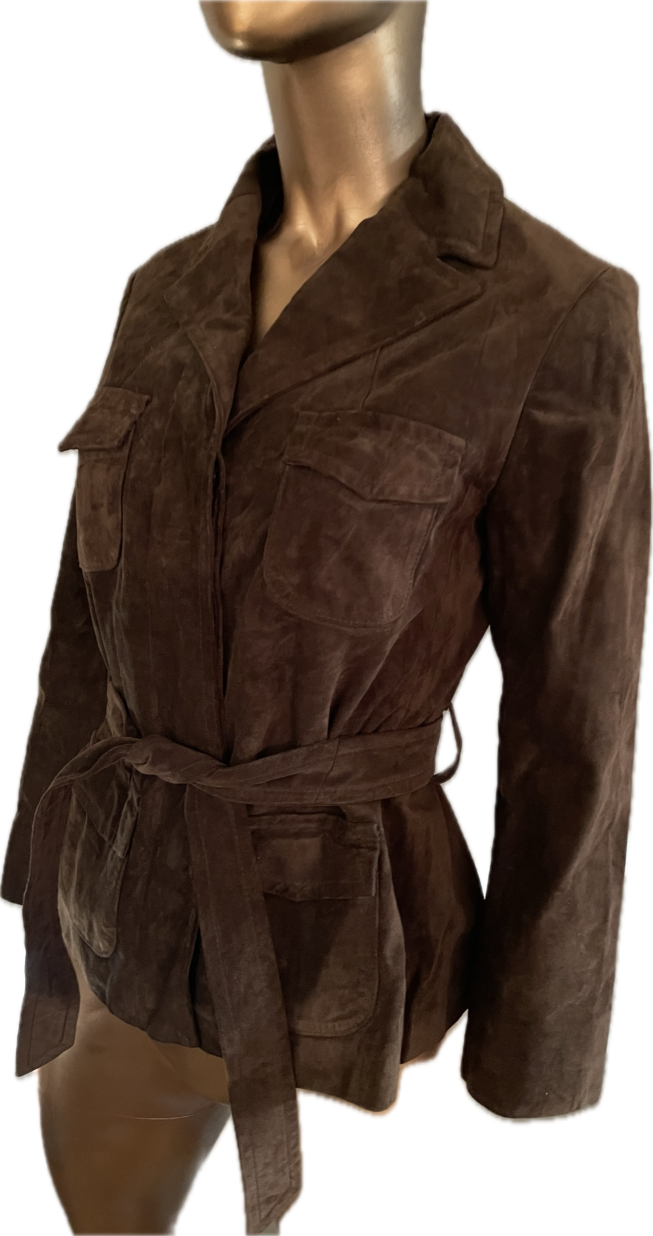 Chaqueta Cuero Gamuza Lazo ANN TAYLOR (XS) 6