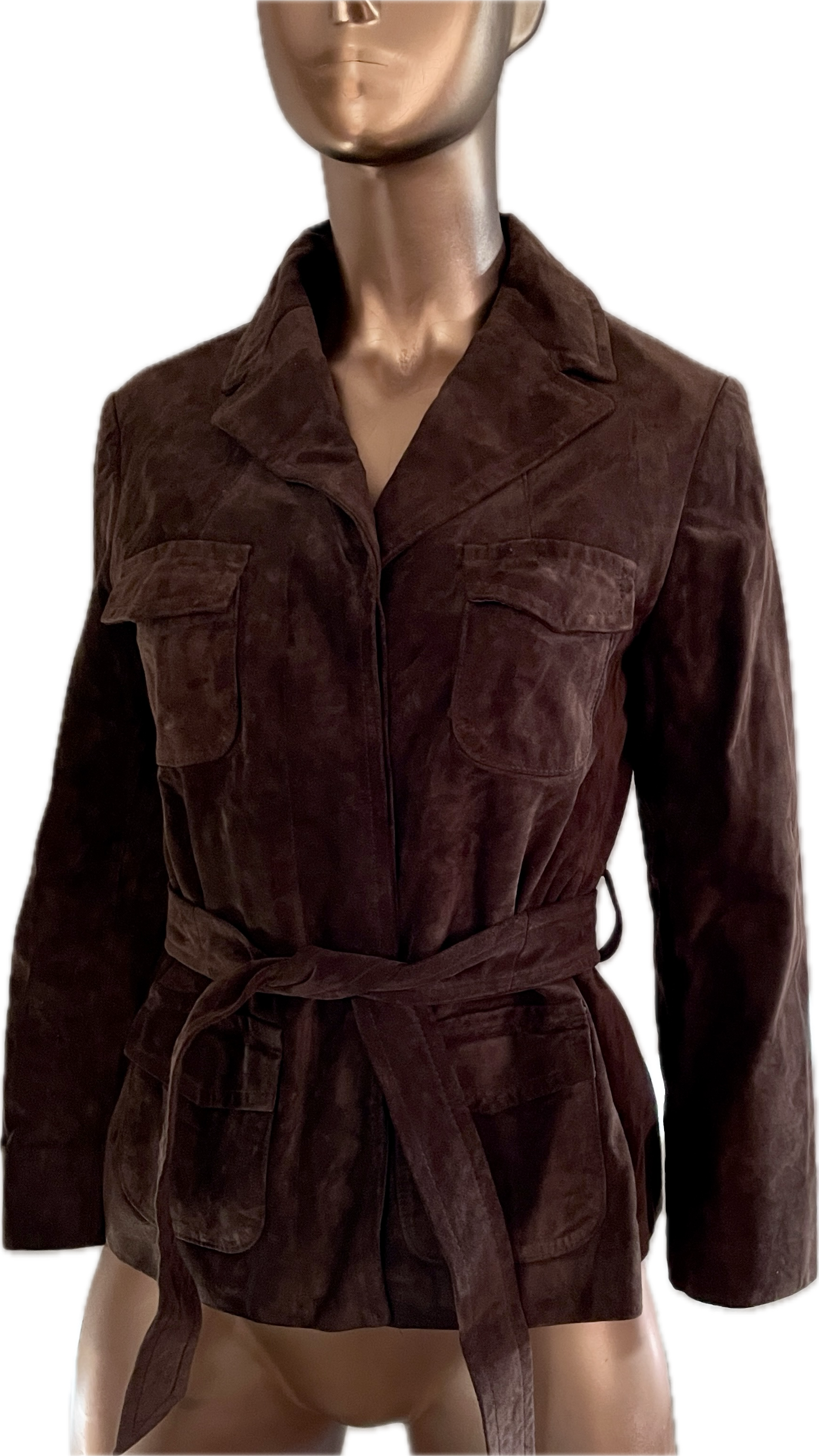 Chaqueta Cuero Gamuza Lazo ANN TAYLOR (XS) 7