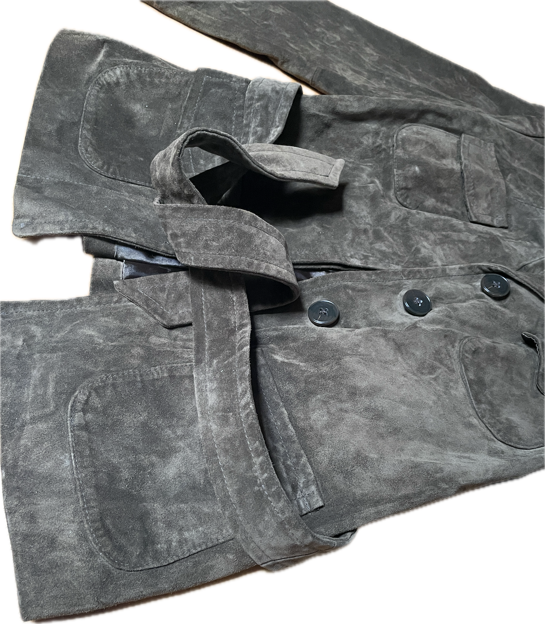 Chaqueta Cuero Gamuza Lazo ANN TAYLOR (XS) 8