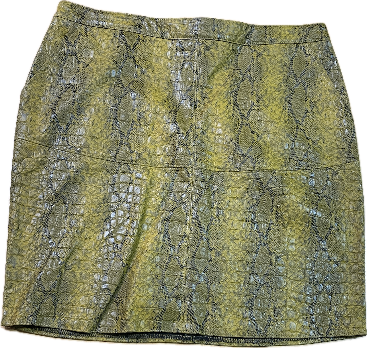 Falda A-line Ecocuero Pitón GEISHA (M)  3