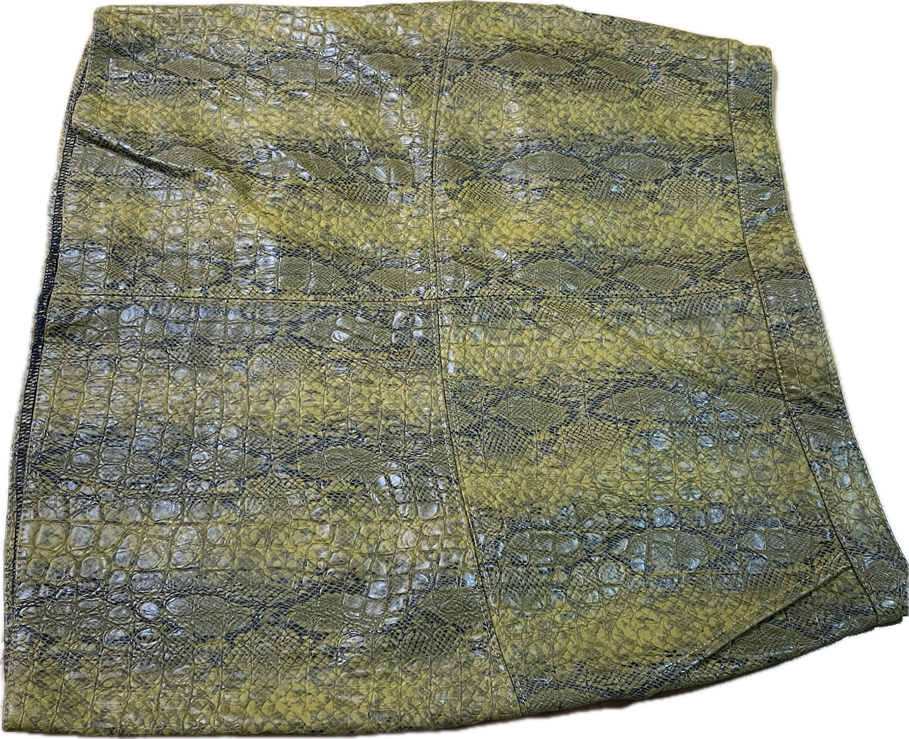 Falda A-line Ecocuero Pitón GEISHA (M)  4