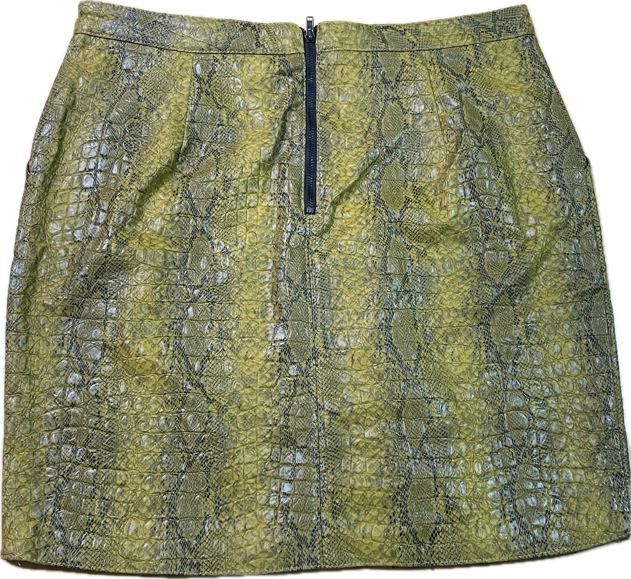 Falda A-line Ecocuero Pitón GEISHA (M)  2