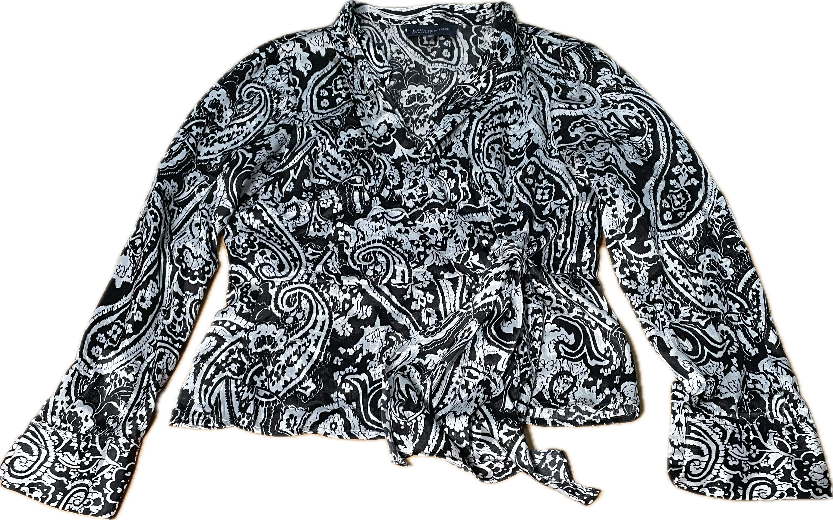 Blusa Sedosa Satinada Kimono JONES NEW YORK SIGNATURE (M) 3