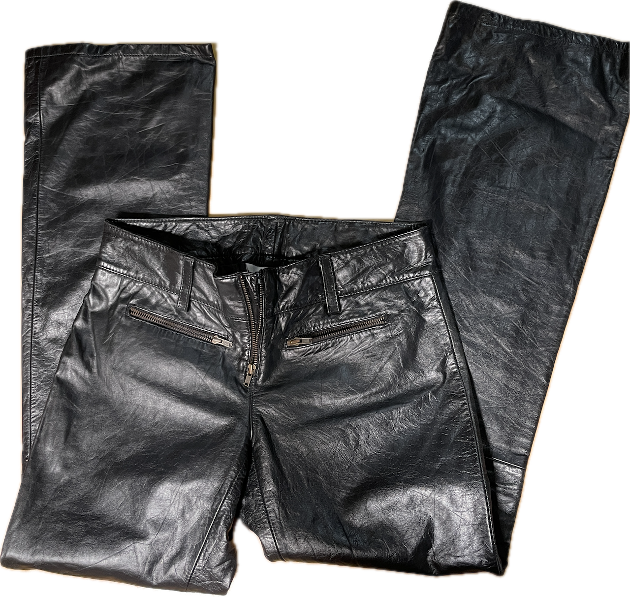 Pantalón 100% Cuero Cierres OLD NAVY (XS) 2