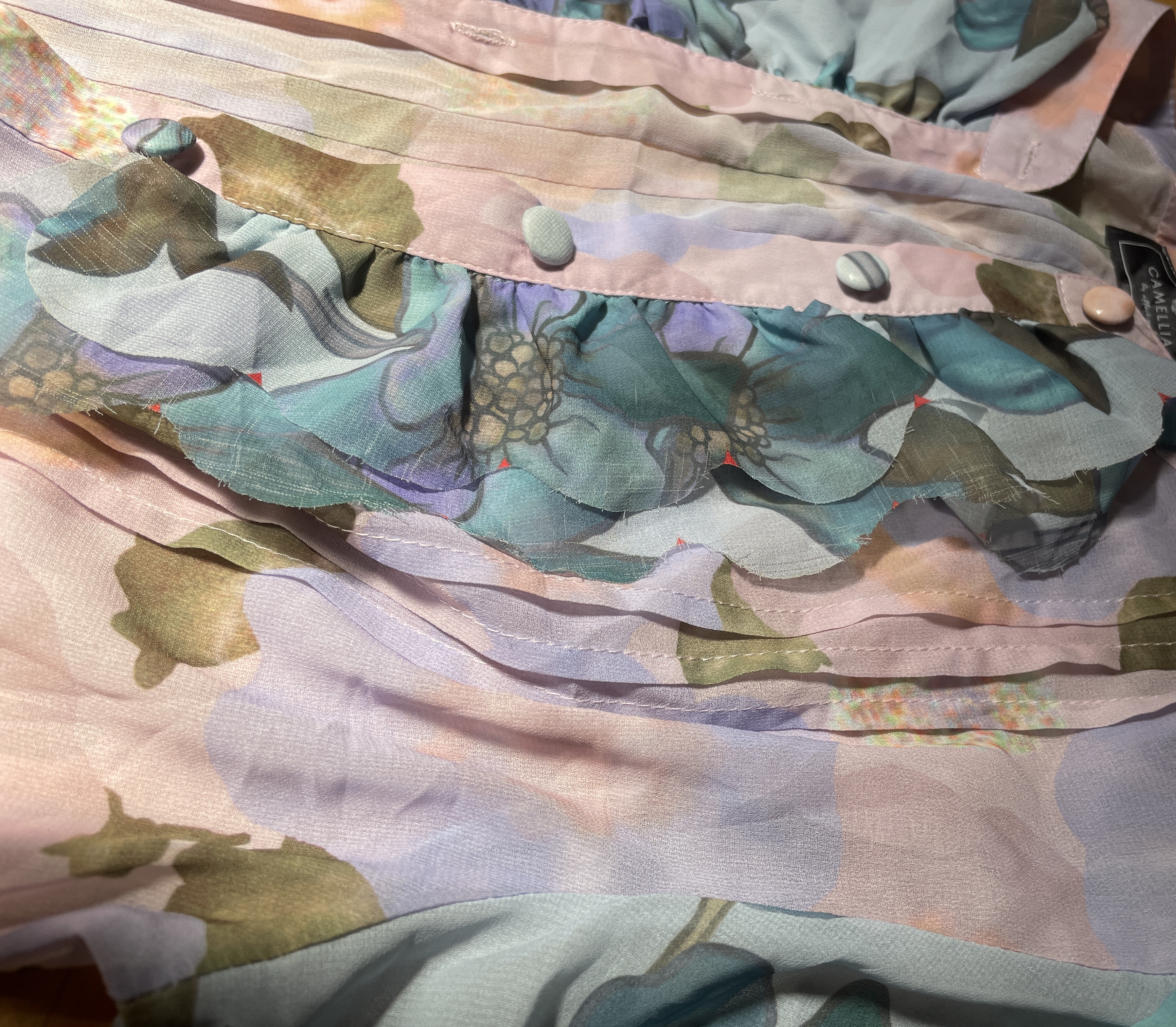 Tapado/Vestido Sheer CAMELLIA BY AFFECTION (L) 2