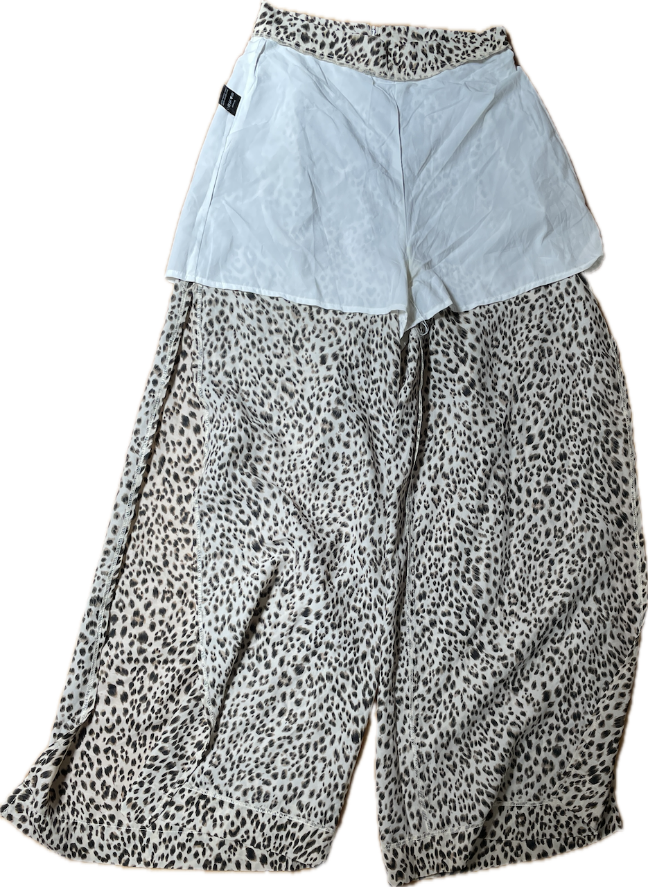 Pantalón Palazzo Tajos Leopard NIGHTWALKER (S) NUEVO 4