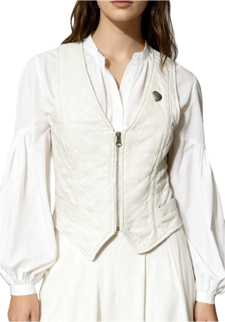 Gilet Waiscoat Quilted 100% Cuero JULIETA BY ME (XS) 1