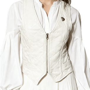 Gilet Waiscoat Quilted 100% Cuero JULIETA BY ME (XS)