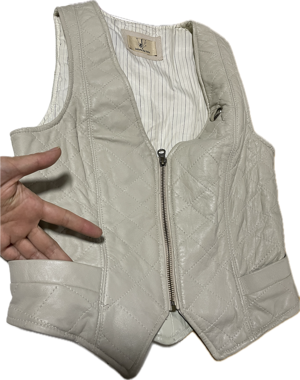 Gilet Waiscoat Quilted 100% Cuero JULIETA BY ME (XS) 6