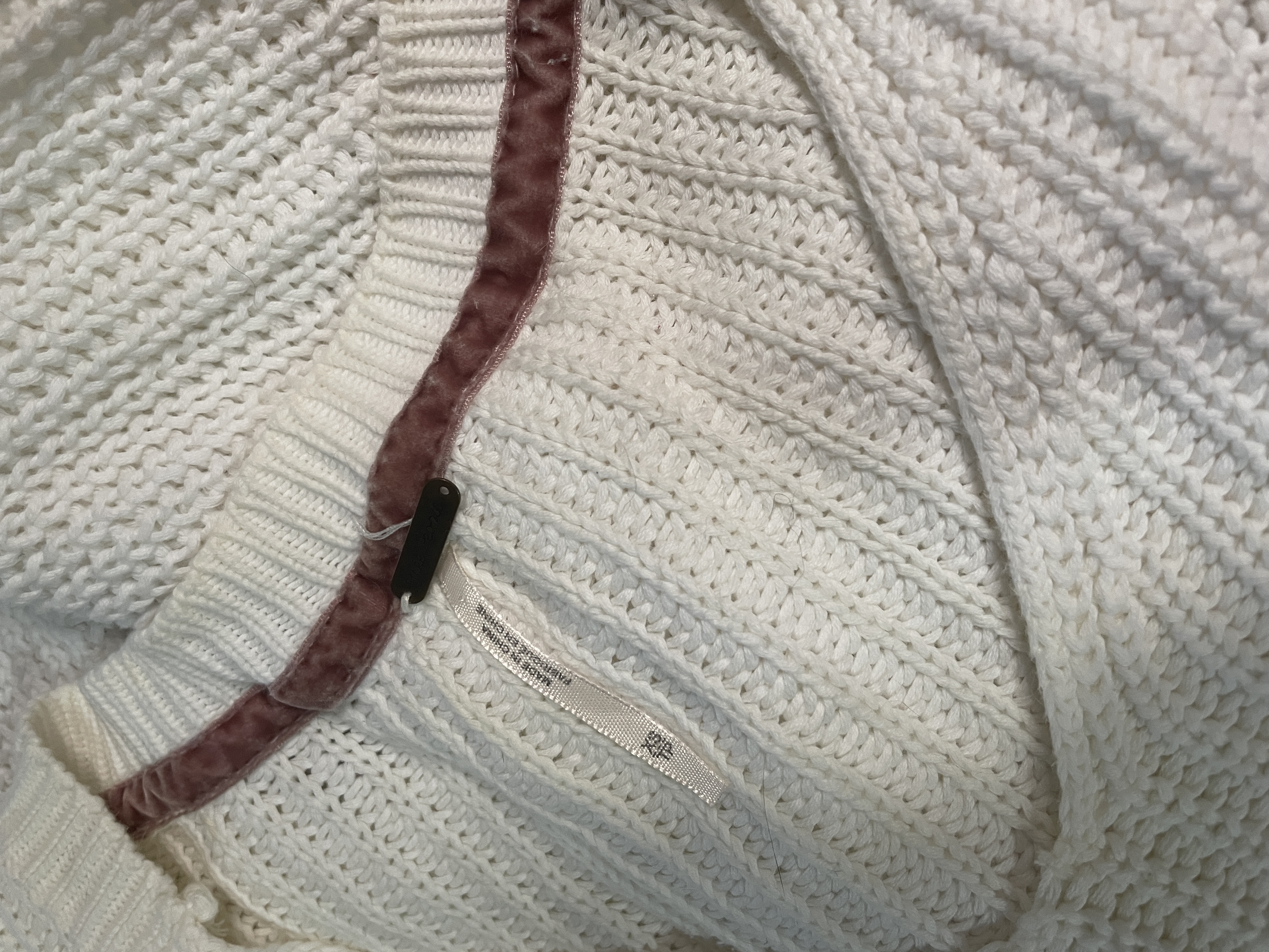 Suéter Damsel White Manga Acampanada FREE PEOPLE (XS-S) 8