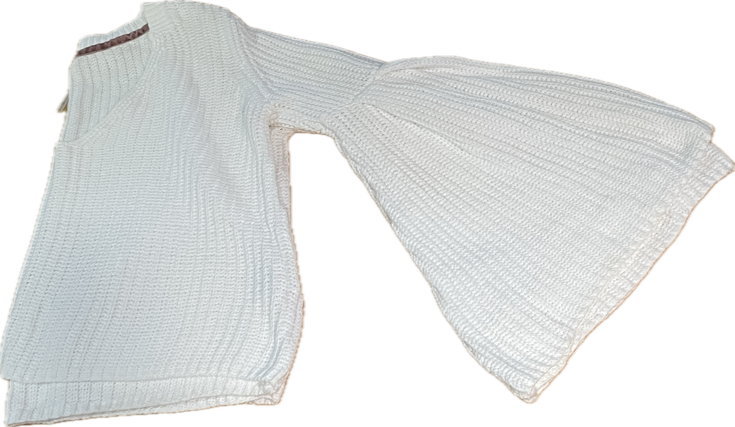 Suéter Damsel White Manga Acampanada FREE PEOPLE (XS-S) 4