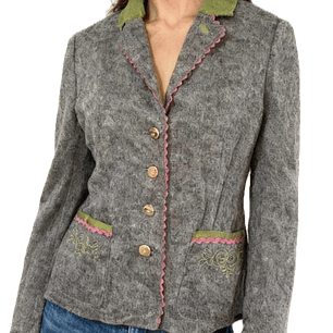 Blazer/Cardigan Trachtenjanker 100% Lana Vírgen GIESSWEIN (M) COMO NUEVO