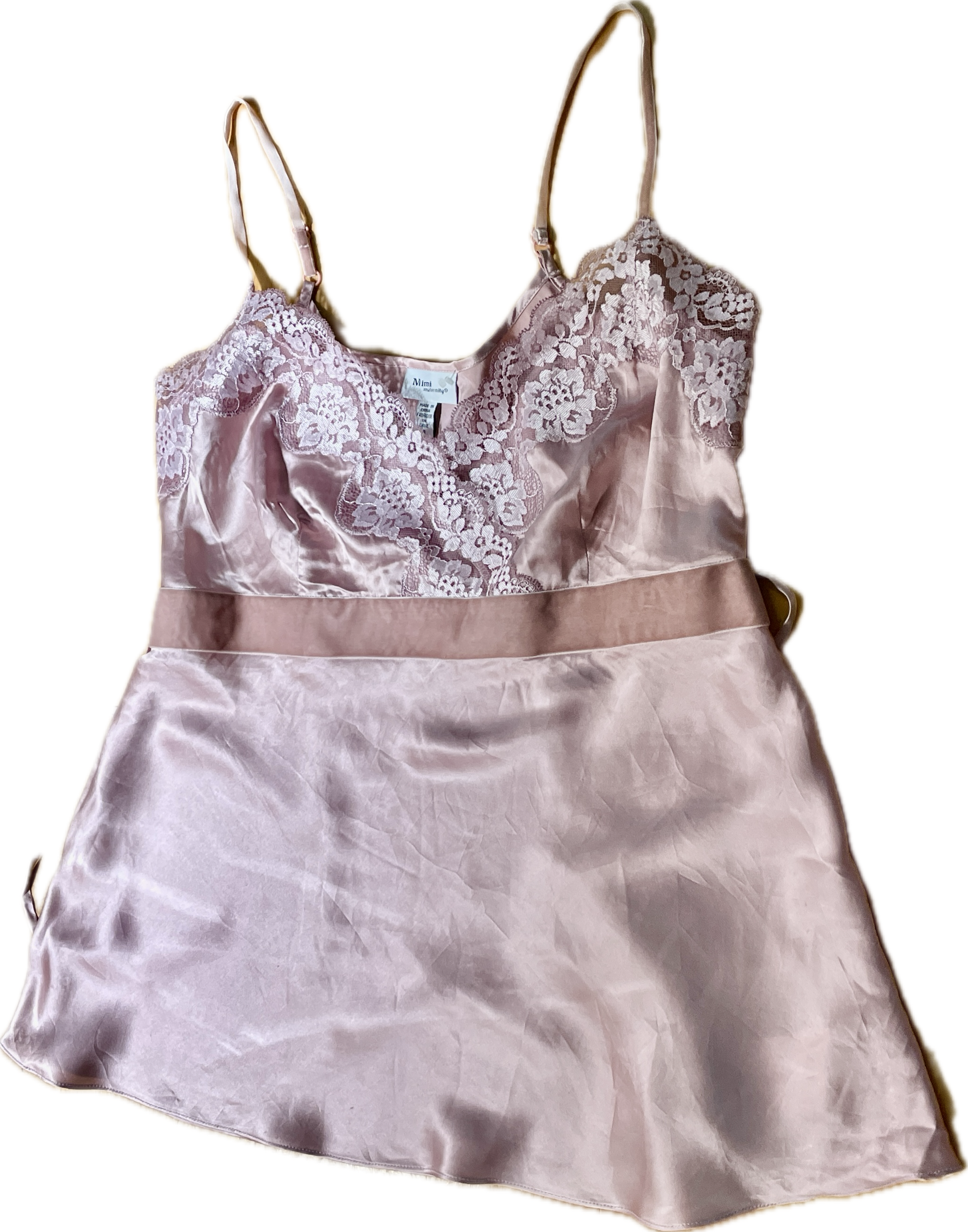 Top Lencero 100% Seda Encaje MIMI (S) COMO NUEVO 2