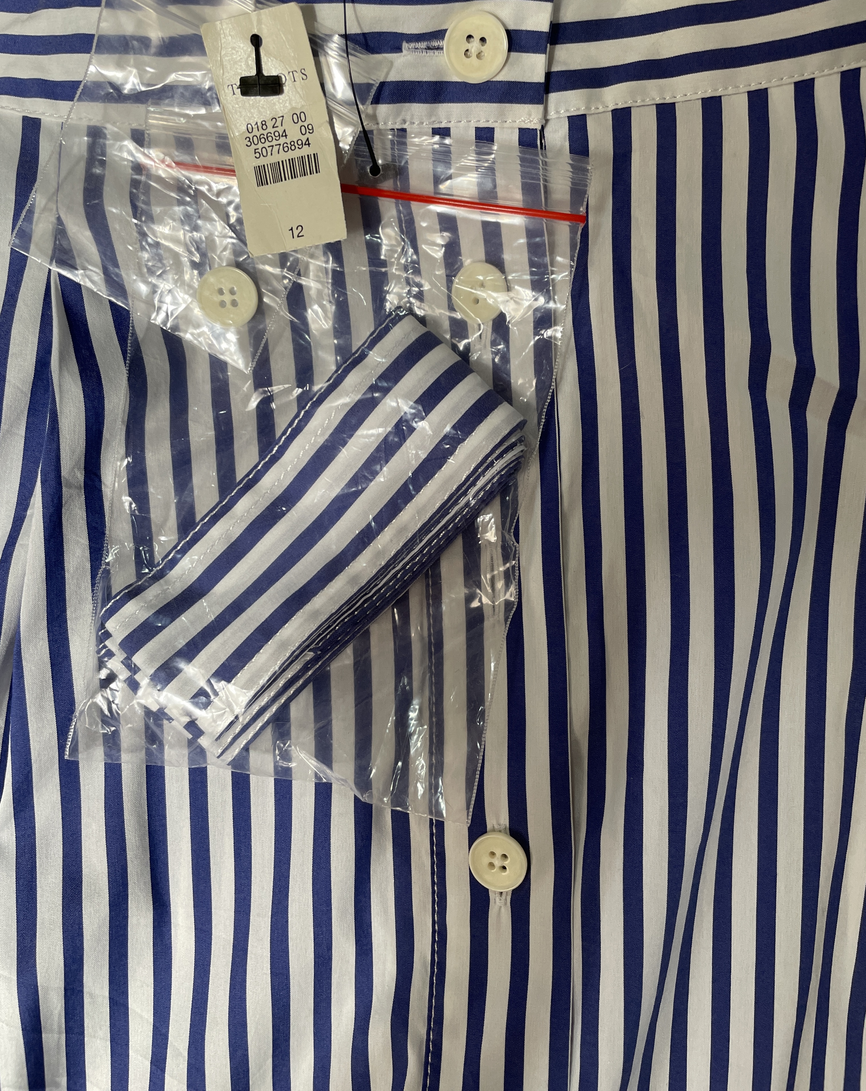 Falda Midi Butterfly Candy Stripe Botones TALBOTS (M-L) NUEVO CON ETIQUETAS 2