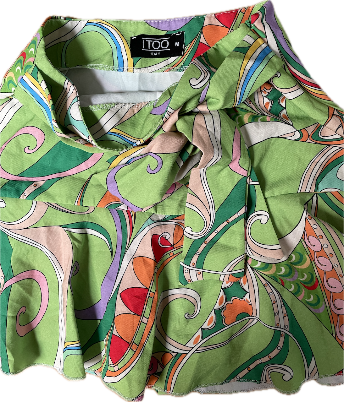 Falda Short Lazo Diseño Retro ITOO ITALY (S) NUEVO   4